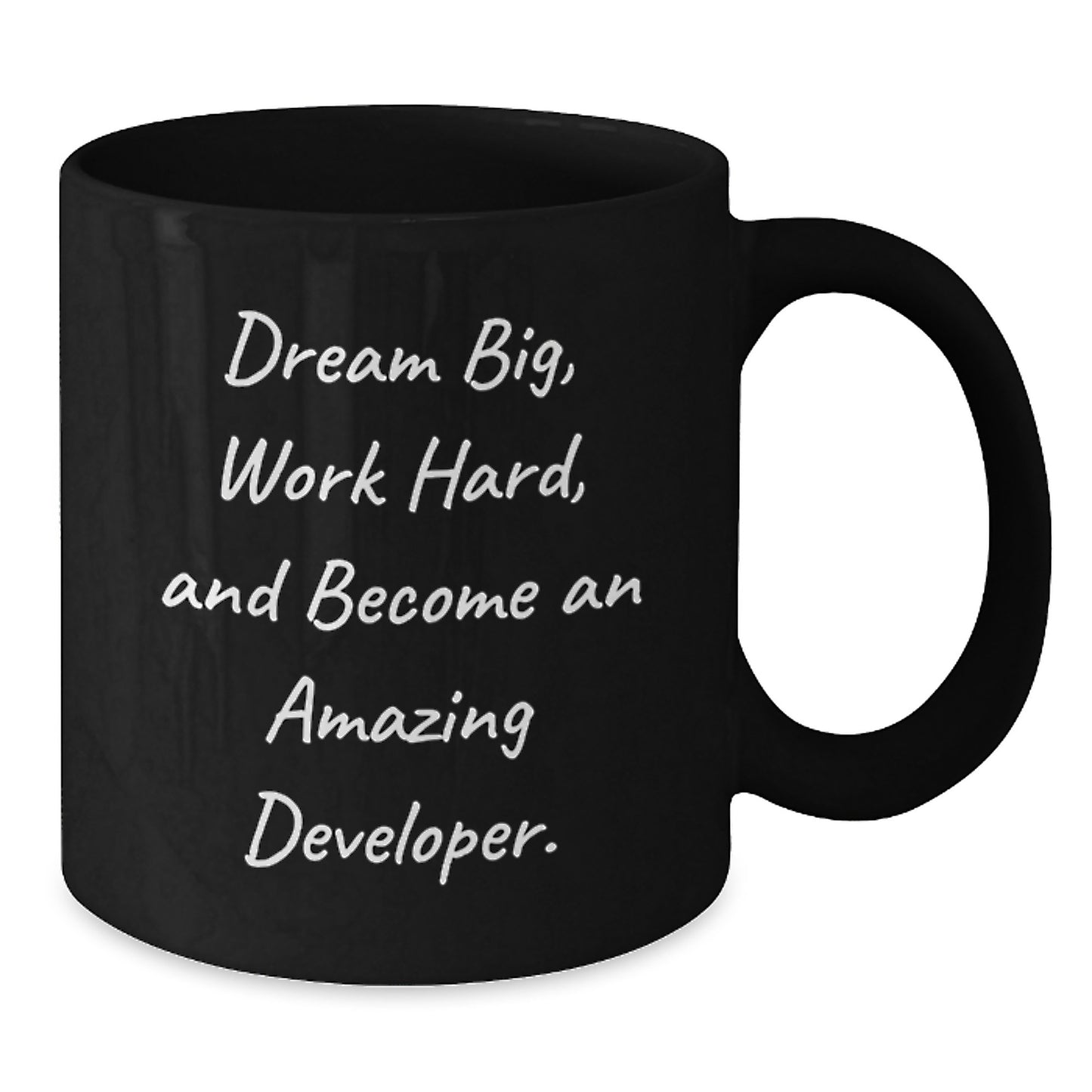 Developer Gifts, Funny Quote, Black Coffee Mug for Birthday, Gifts from Friends, Gifts for Developer - Additional