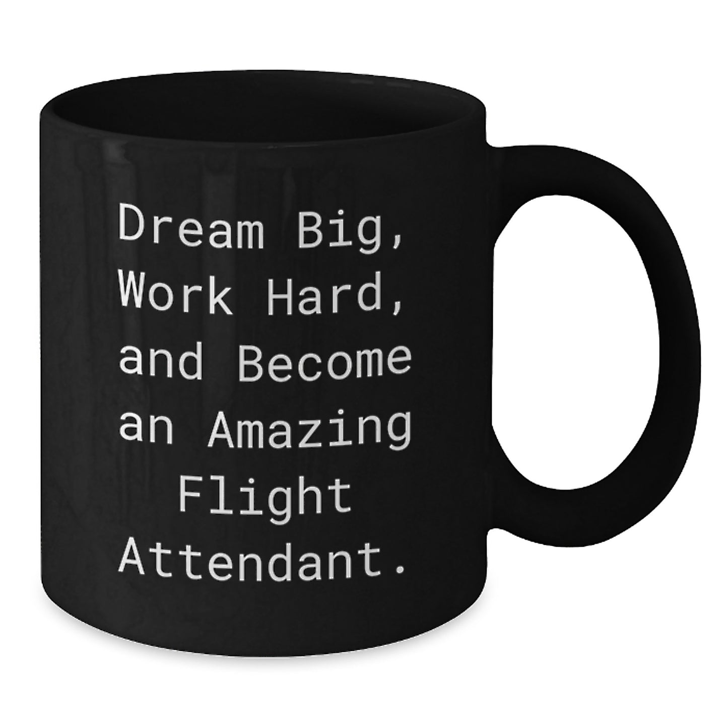 Flight Attendant Inspiration Gifts from Friends, Family, or Coworkers for Christmas - Funny Black Coffee Mug - Additional