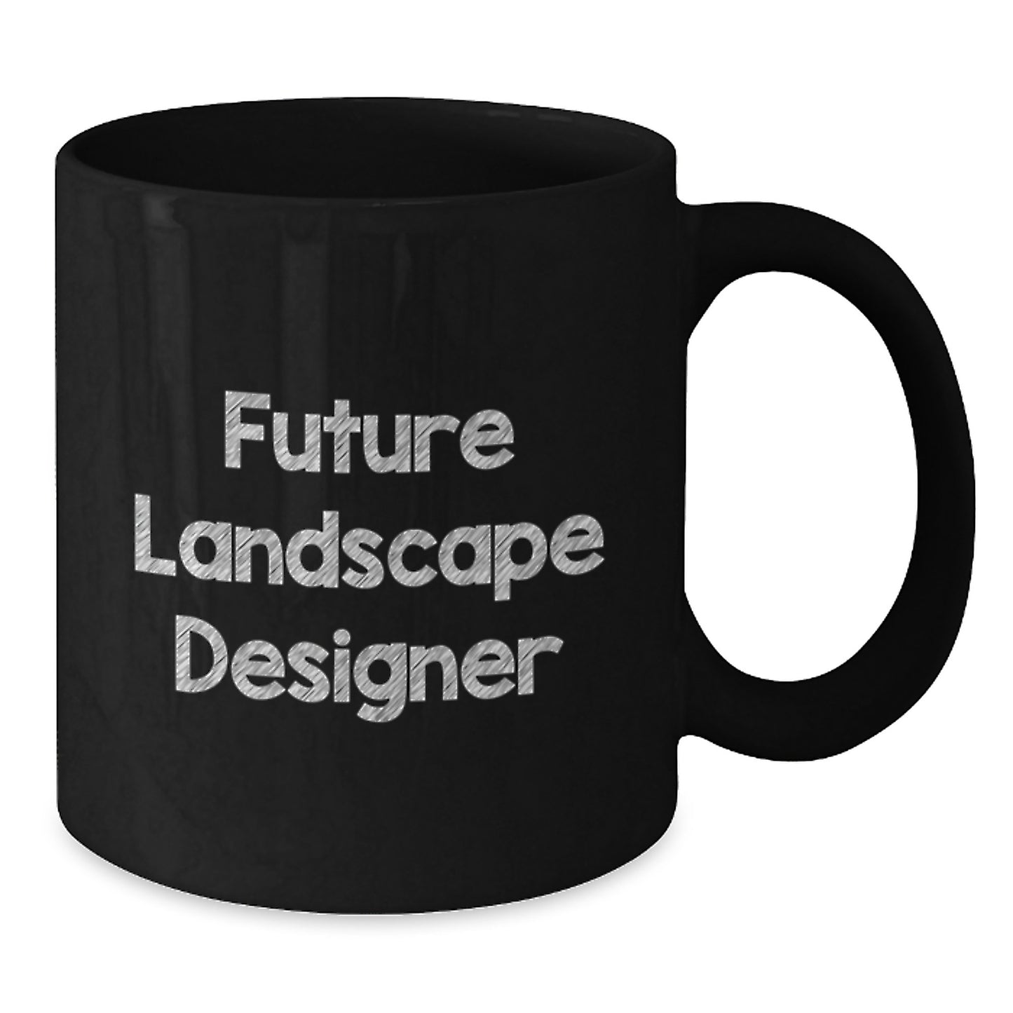 Funny Landscape Designer Gifts from Friends for Future Landscape Designer Black Coffee Mug - Additional