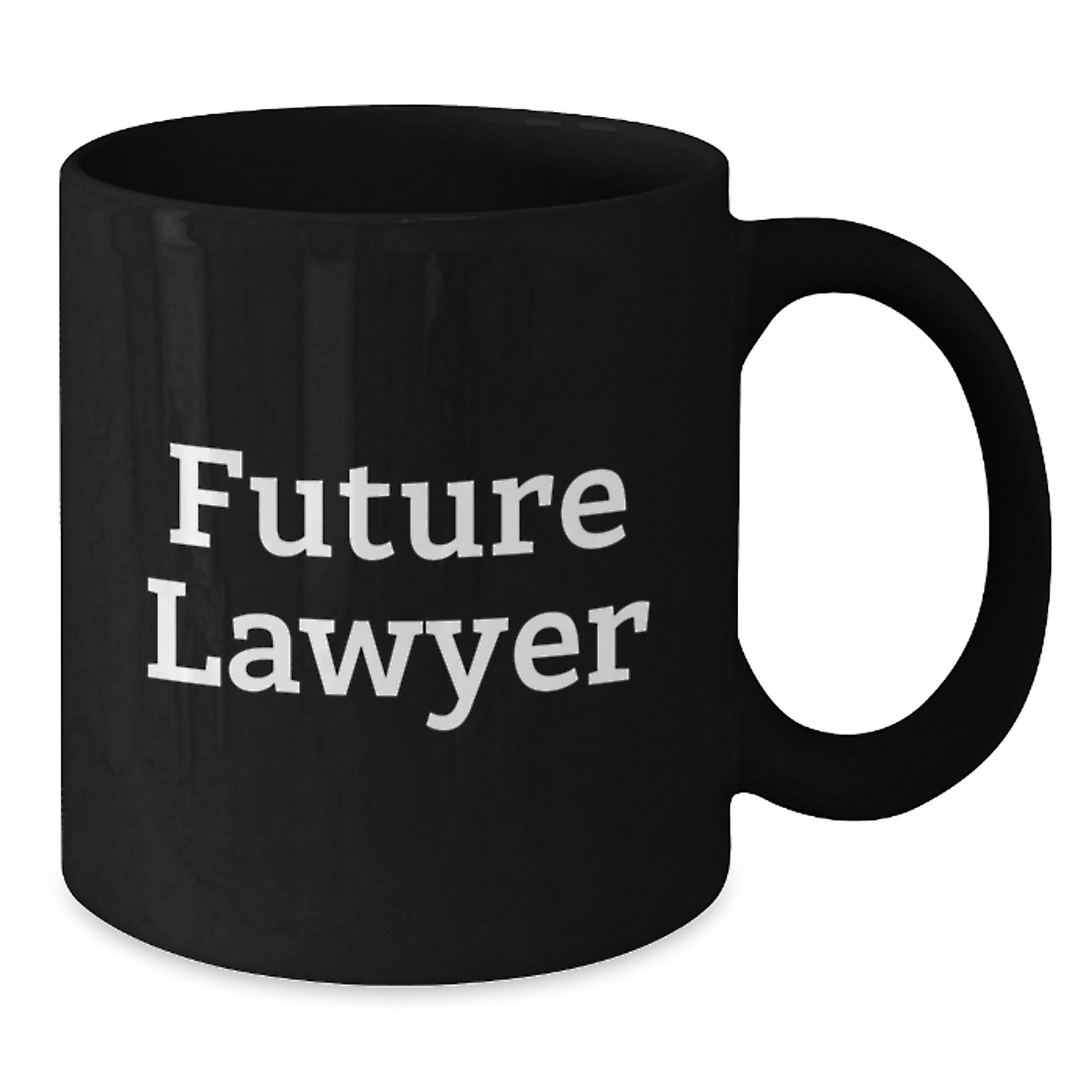 Funny 'Future Lawyer' Black Coffee Mug for Lawyer Gifts on Birthday, Gifts from Family, Friends, or Coworkers for Lawyer - Additional