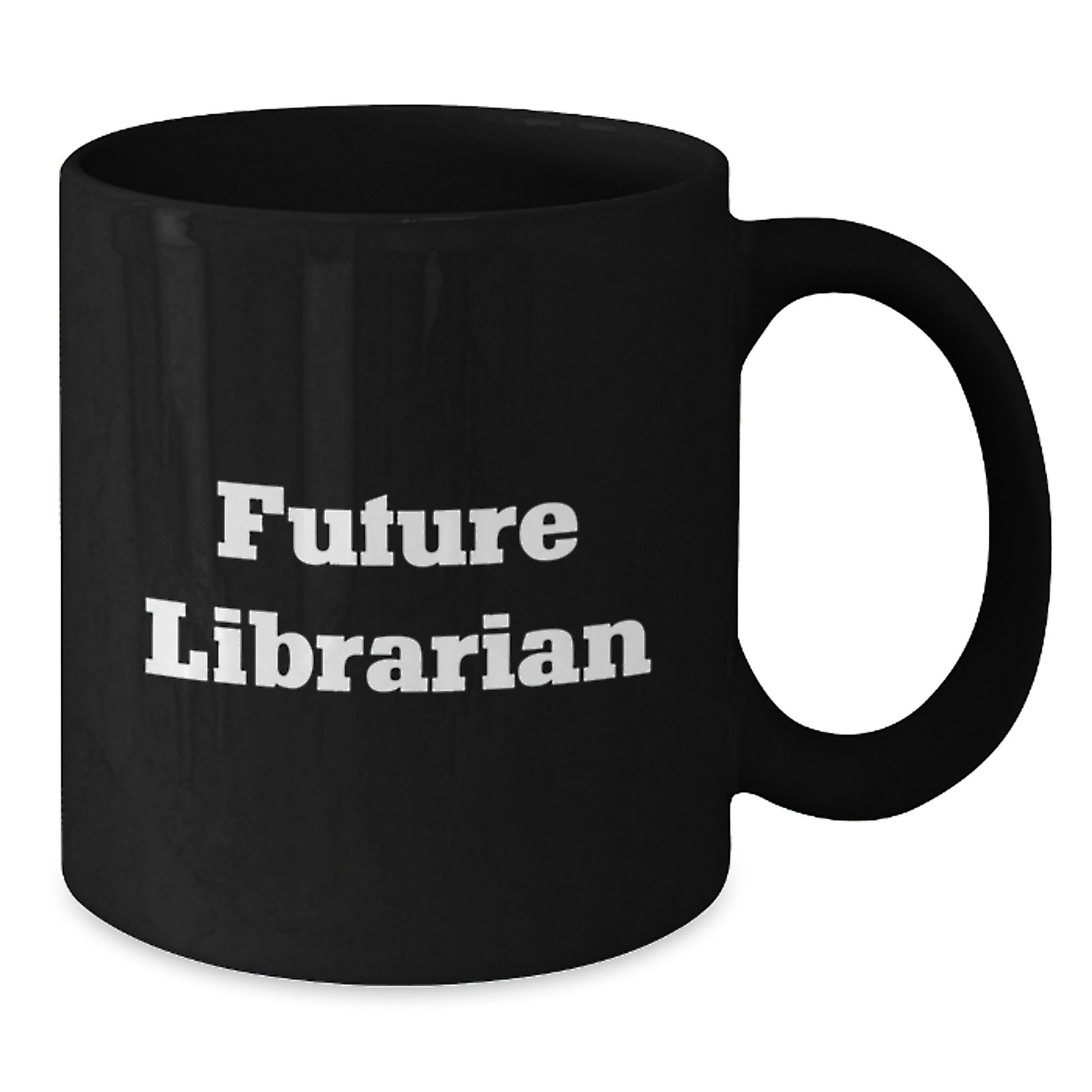 Funny Librarian Gifts for Friends, Christmas Unique Mugs from Librarians, Inspirational Black Coffee Mug for Future Librarian - Additional