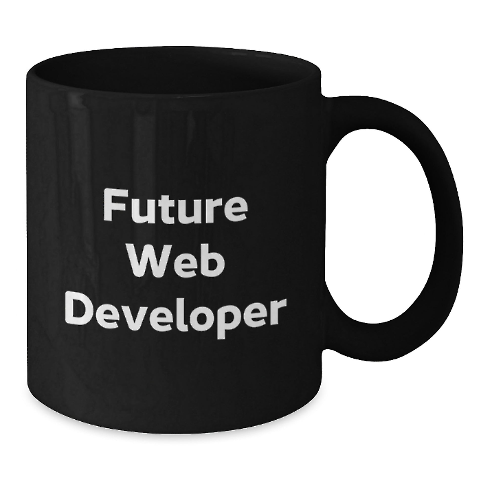 Funny Web Developer Gifts from Friends - 'Become The Future', Black Coffee Mug for Men, Women, Coworkers, Family - Unique Christmas Unique Gifts for Web Developer, Tech Lover - Additional