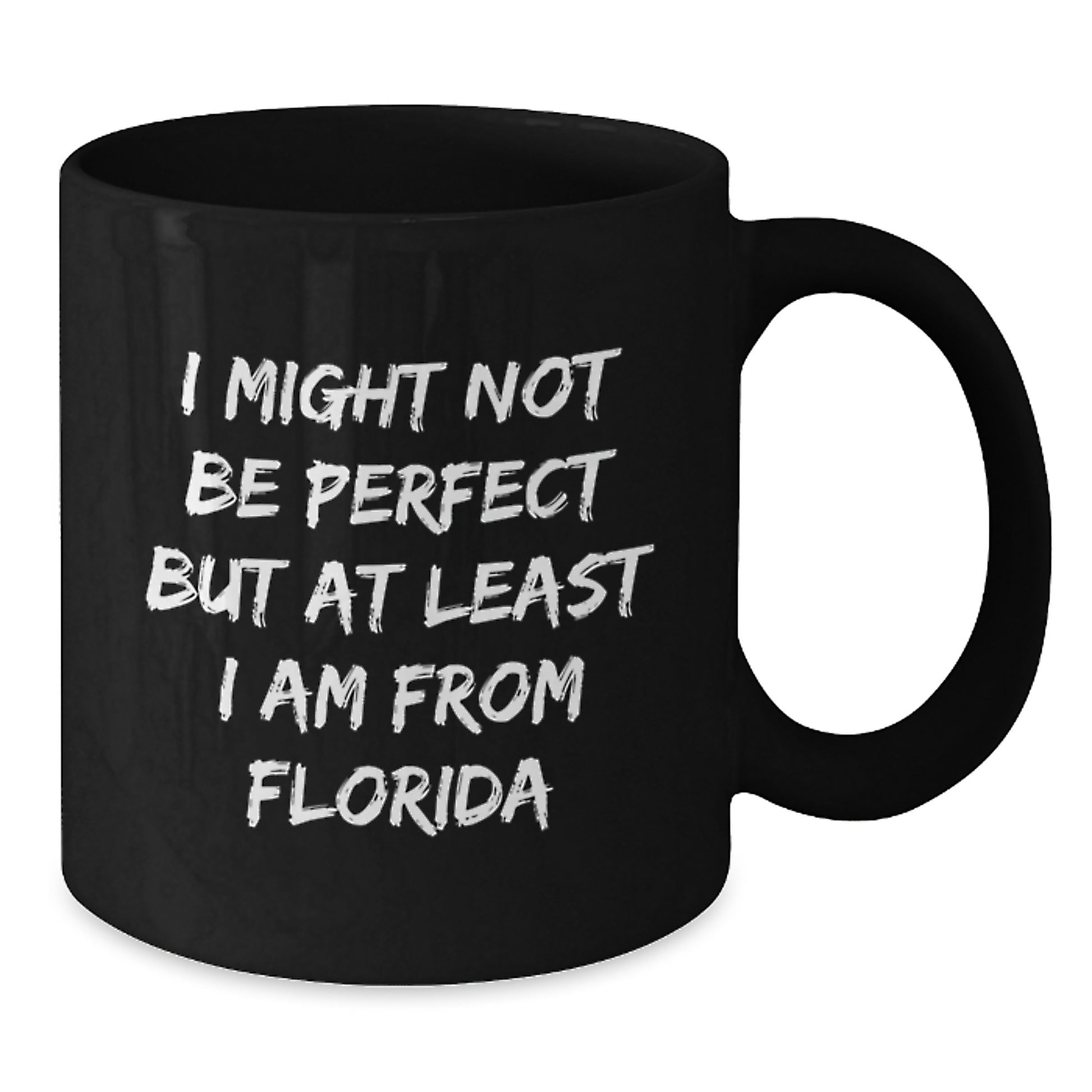 Funny Florida Gifts for Men and Women, I Might Not Be Perfect Black Coffee Mug, Unique Christmas Memorable Present from Friends, Family or Coworkers - Additional