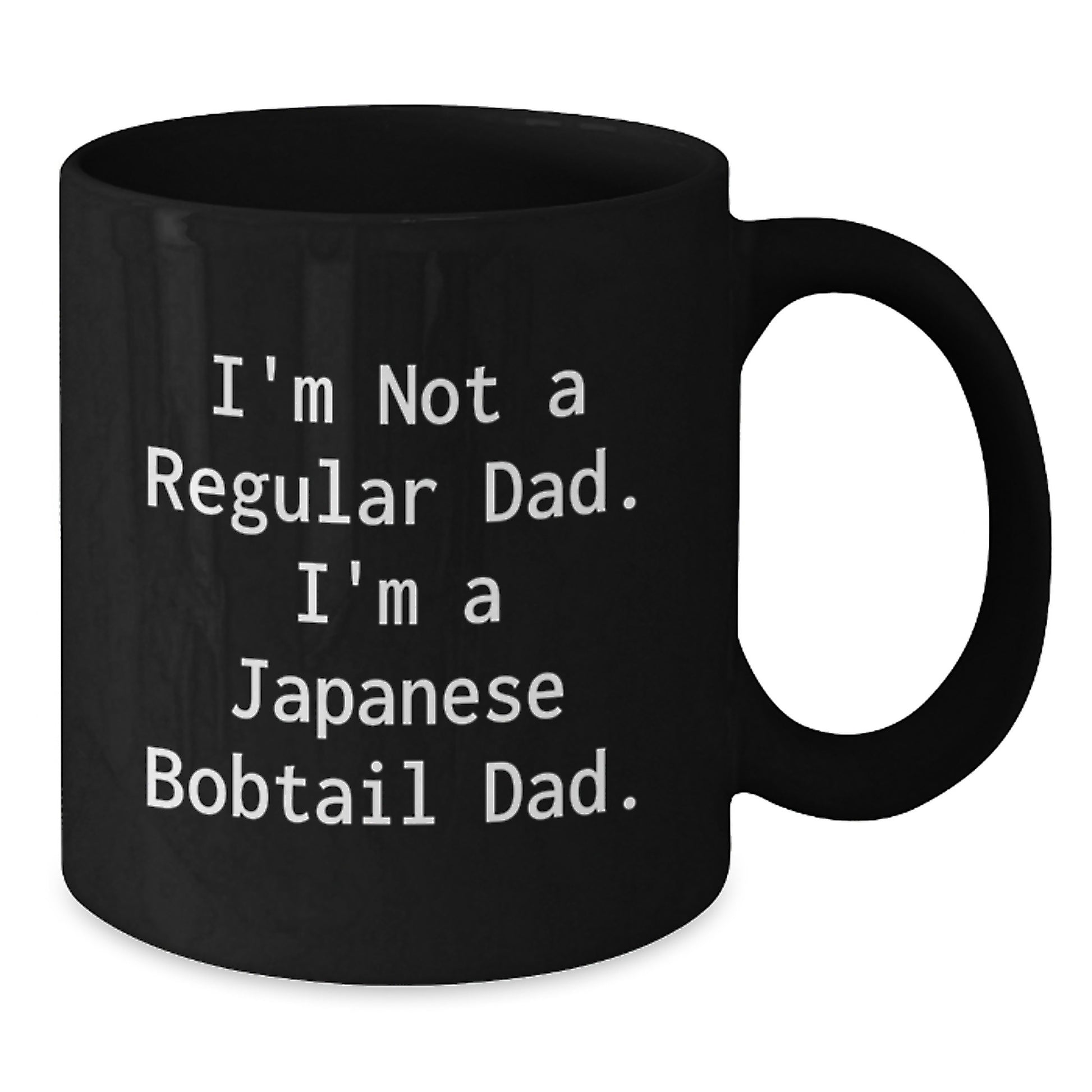 Funny Japanese Bobtail Cat Dad Gifts - Unique Black Coffee Mugs for Christmas Unique Gifts from Men to Japanese Bobtail Cat Lovers - Additional