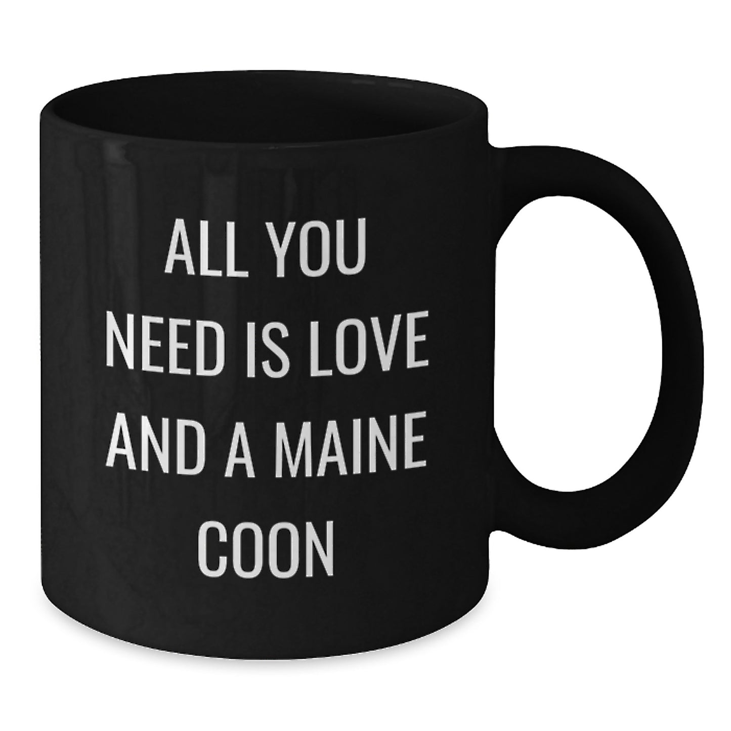 Gifts for Maine Coon Cat Lovers, Funny Black Coffee Mug, Christmas Unique Gifts from Friends to Family - Additional