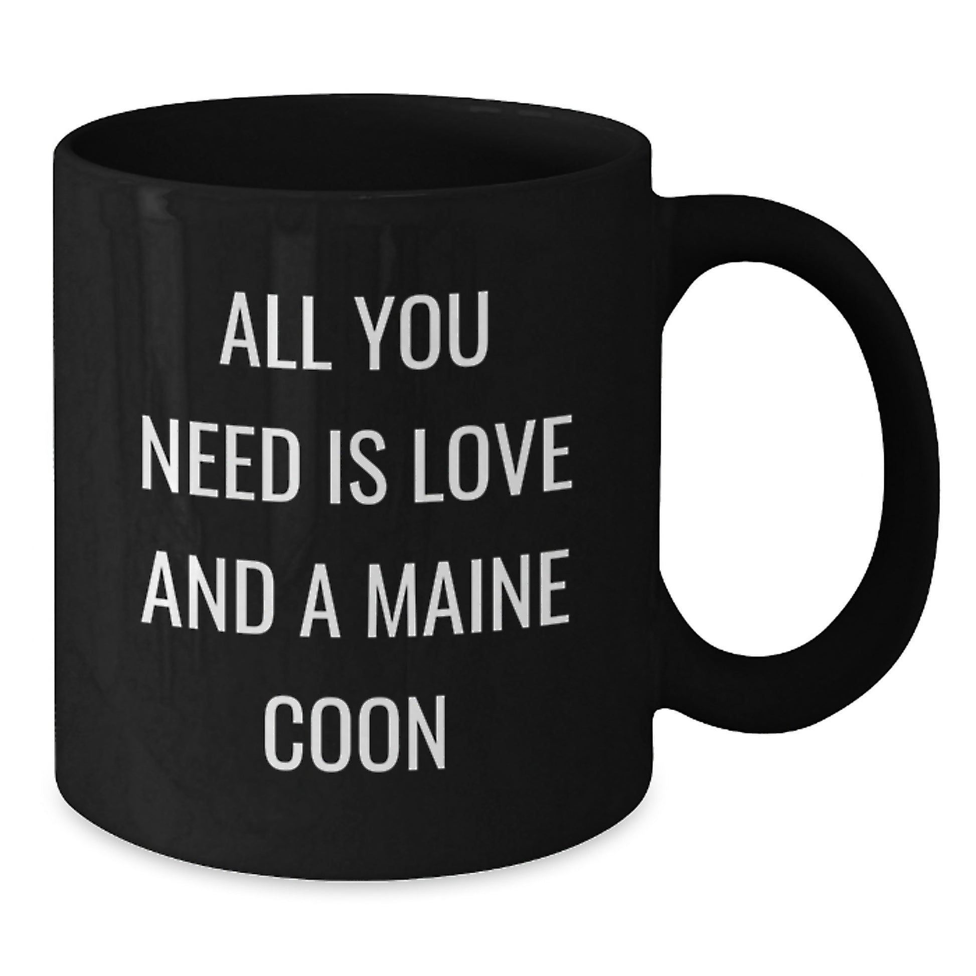 Gifts for Maine Coon Cat Lovers, Funny Black Coffee Mug, Christmas Unique Gifts from Friends to Family - Additional