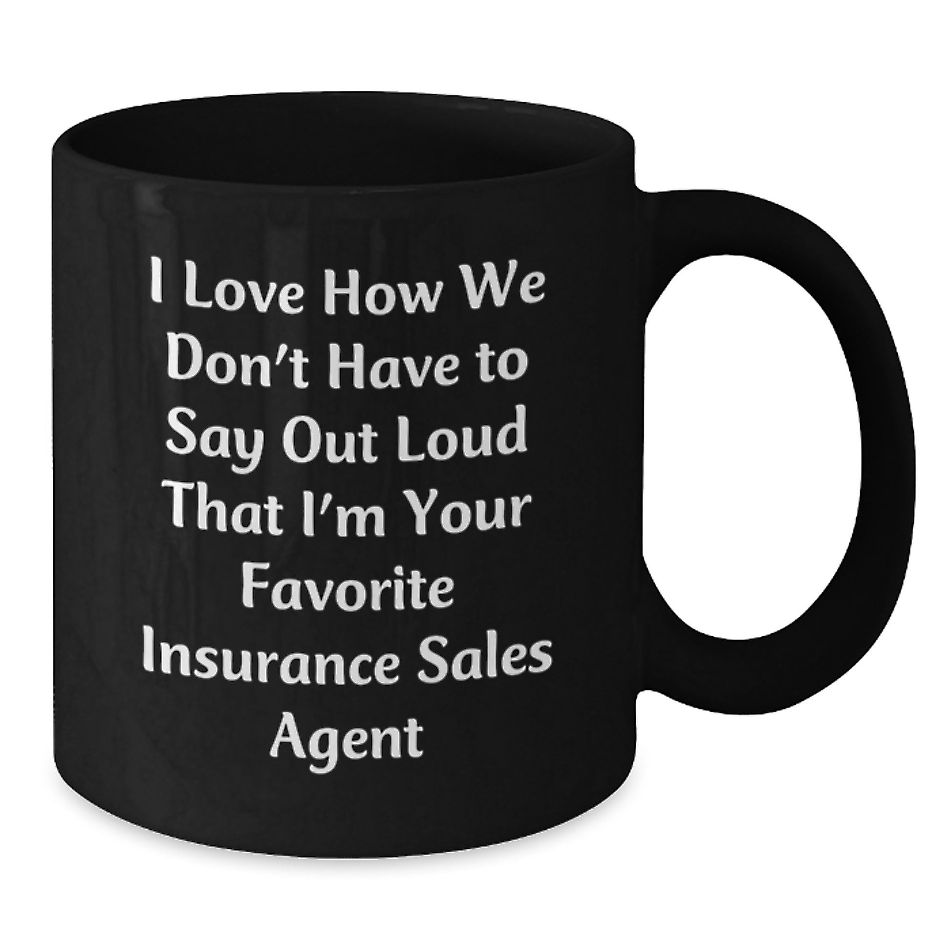 Funny Insurance Sales Agent Gifts from Men to Coworkers - Insure to Delight Black Coffee Mug, Christmas Unique Gifts for Insurance Sales Agent - Additional