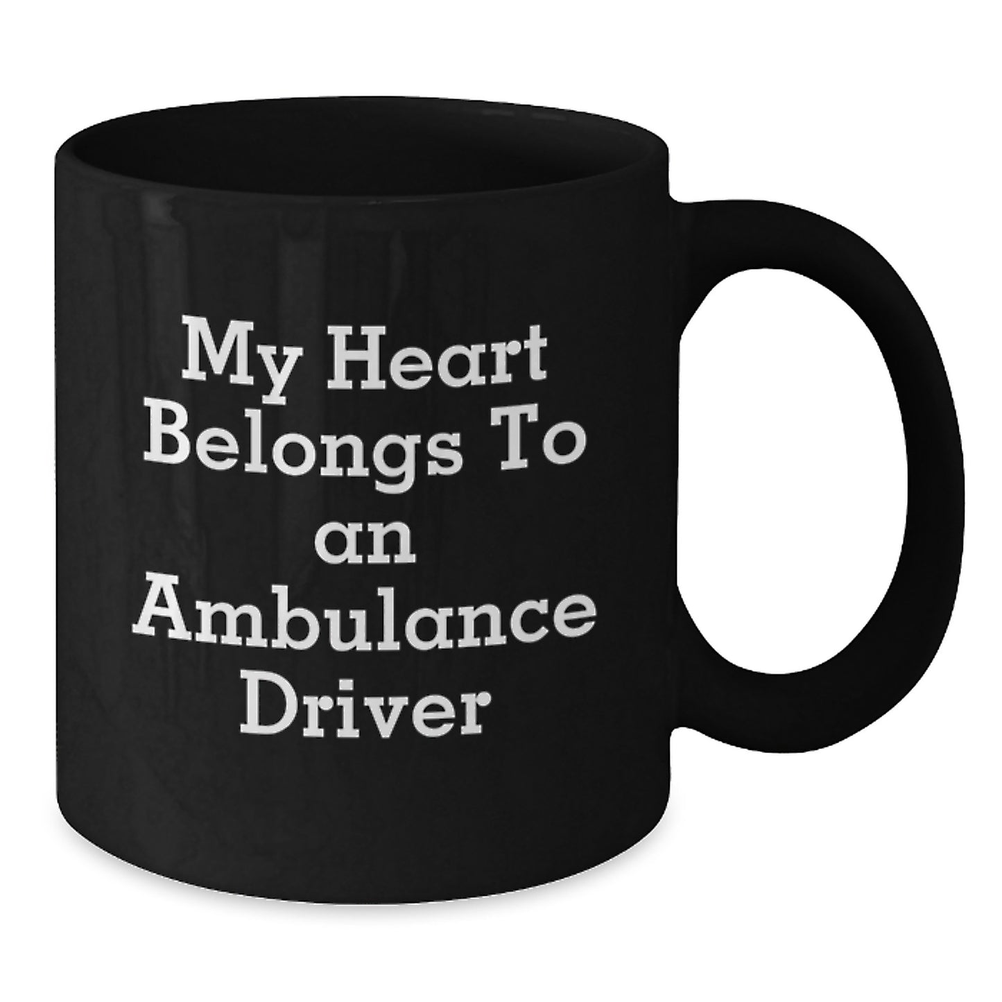 Ambulance Driver Gift Funny Christmas Unique Gifts from Men to Ambulance Driver Friends Black Coffee Mug for Ambulance Driver Lover - Additional