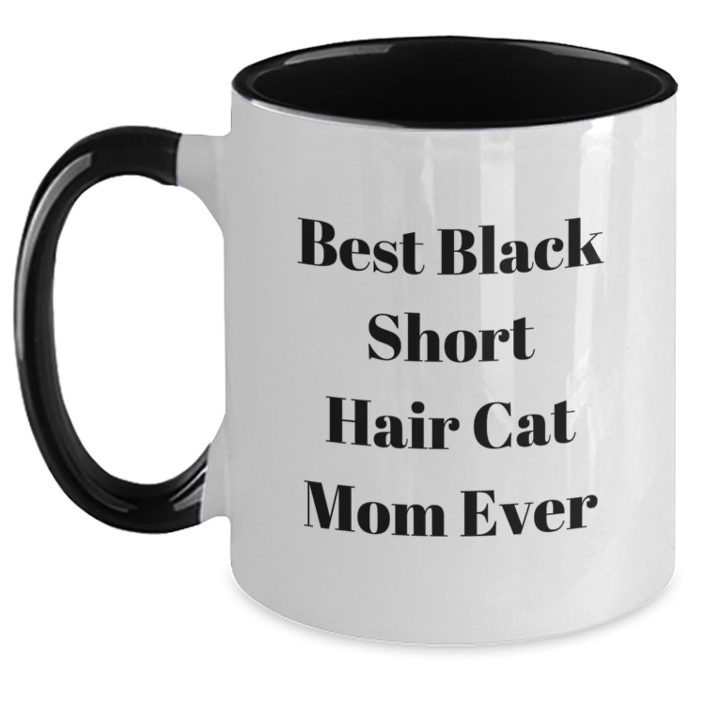 Funny Black Short Hair Cat Mom Gifts from Men to Friends for Birthday Unique Gifts - Main