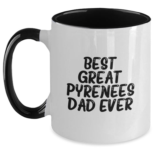 Great Pyrenees Dog Lovers Funny Quotes Gifts for Men from Family, Unique Graduation Presents, Two Tone Coffee Mug - Main