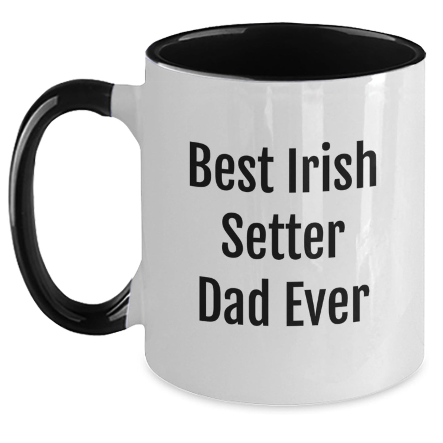 Funny Irish Setter Dad Ever Gifts from Mom to Graduation Two Tone Coffee Mug - Main
