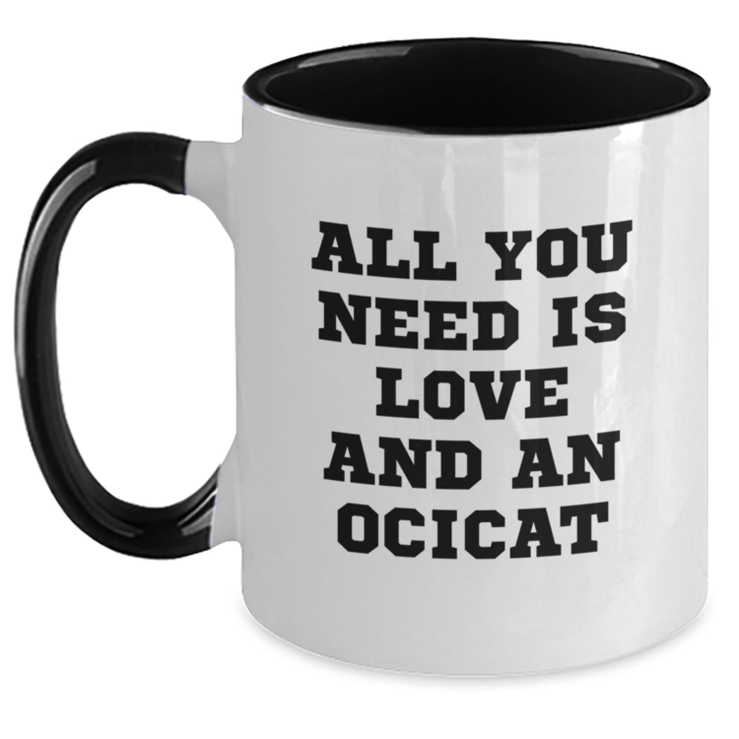 Ocicat Two Tone Coffee Mugs Funny Quote Gifts from Friends for Christmas Morning - Main