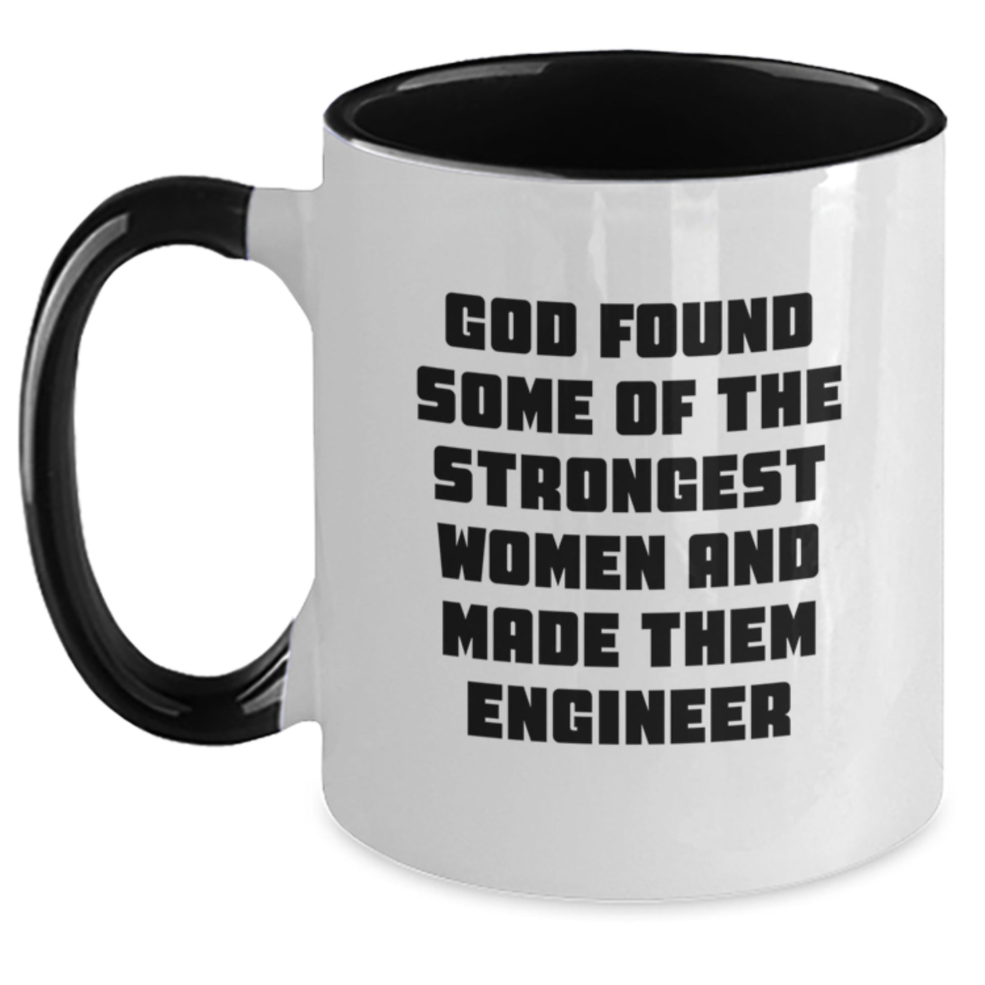 Funny Engineer Gifts from Women - Two Tone Coffee Mug - Red and White, Black and White, Navy and White, or Pink and White - Main