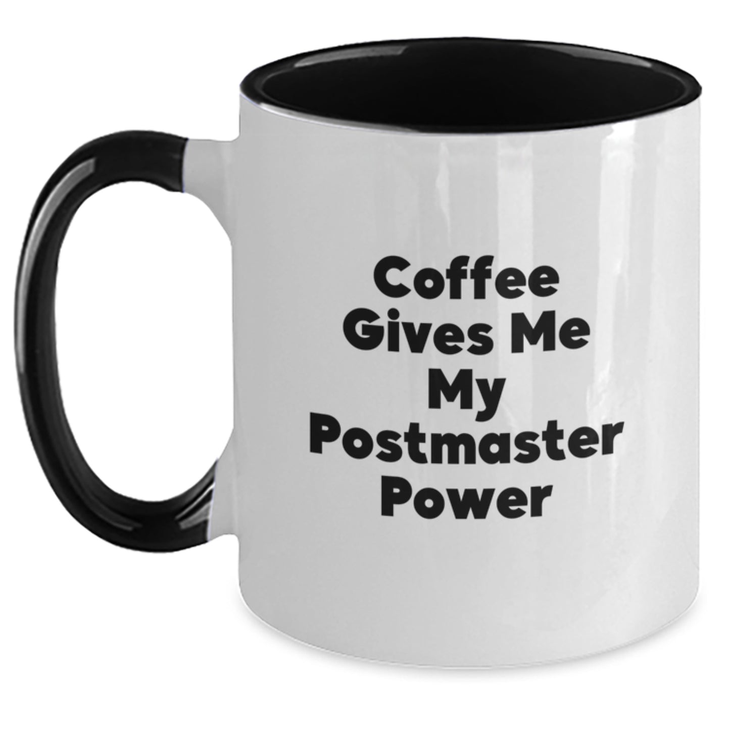 Funny Gifts from Friends, Coworkers, or Family for the Postmaster, Two Tone Coffee Mug, Christmas Unique Mugs - Main