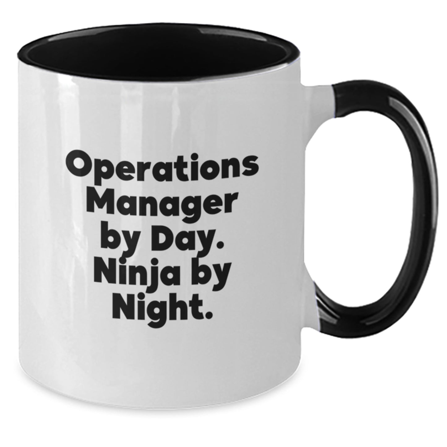 Operations Manager Humor Coffee Mug, Funny Gifts for Operations Manager, Birthday Unique Gifts from Friends, Coworkers, Family - 'Operations Manager By Day. Ninja By Night.' - Additional