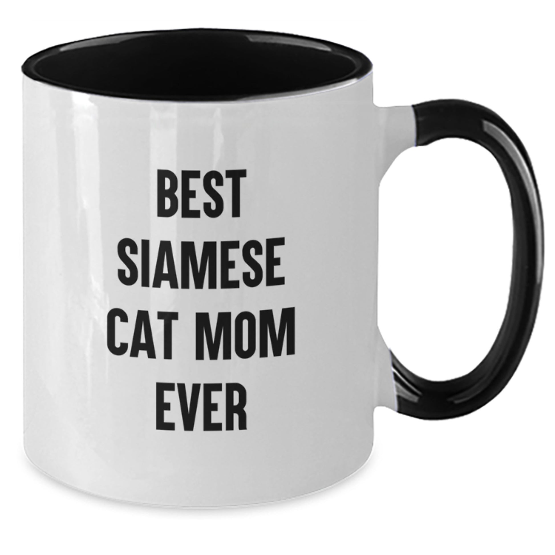 Funny Siamese Cat Mom Gifts, Best Siamese Cat Mom Ever, Two Tone Coffee Mug for Birthday, Gifts from Family, Friends, or Coworkers, Perfect for Siamese Cat Enthusiasts - Additional
