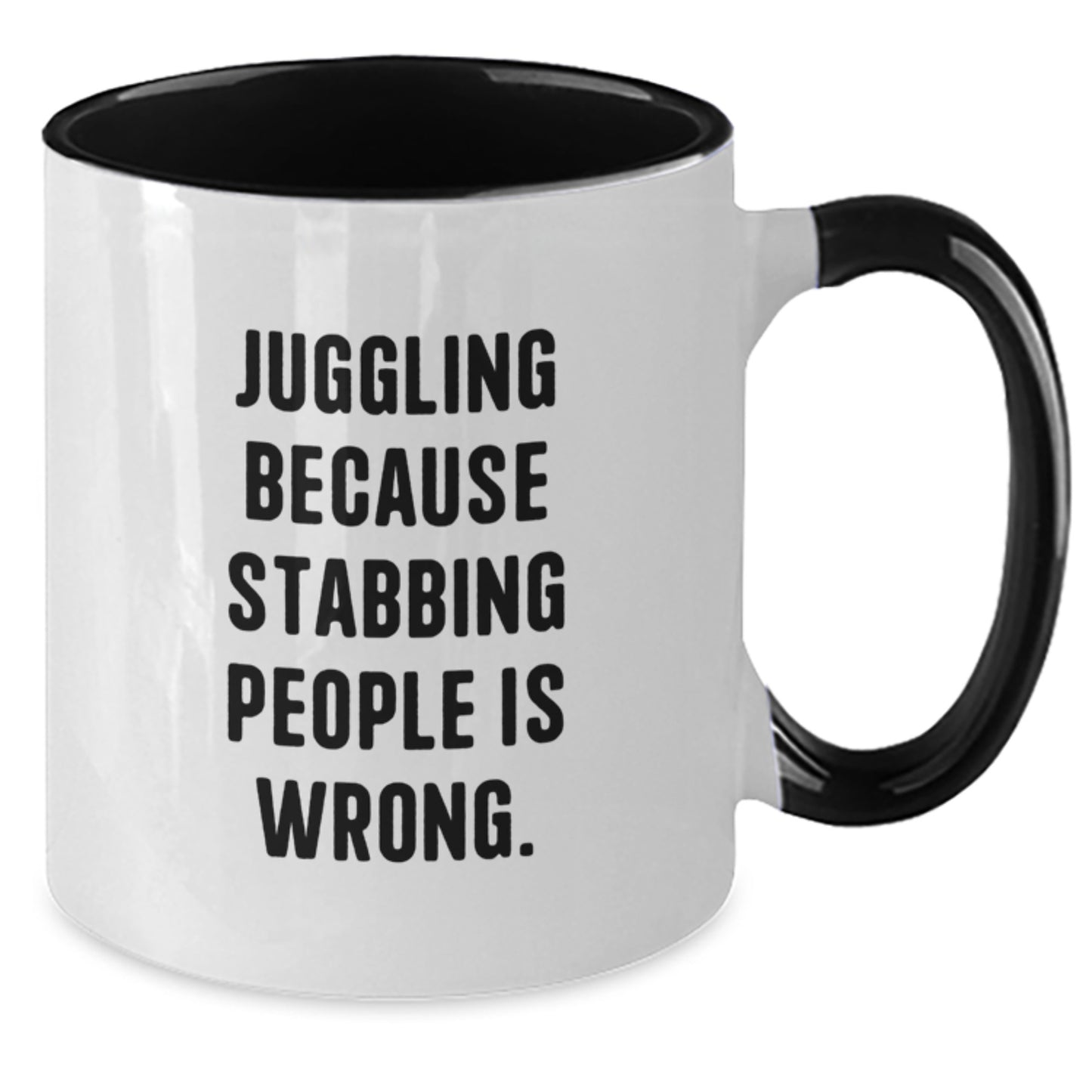 Juggling Gifts for Men and Women - Funny Juggling Quote Two Tone Coffee Mug, Christmas Unique Presents for Juggling Enthusiasts from Friends and Family - Additional