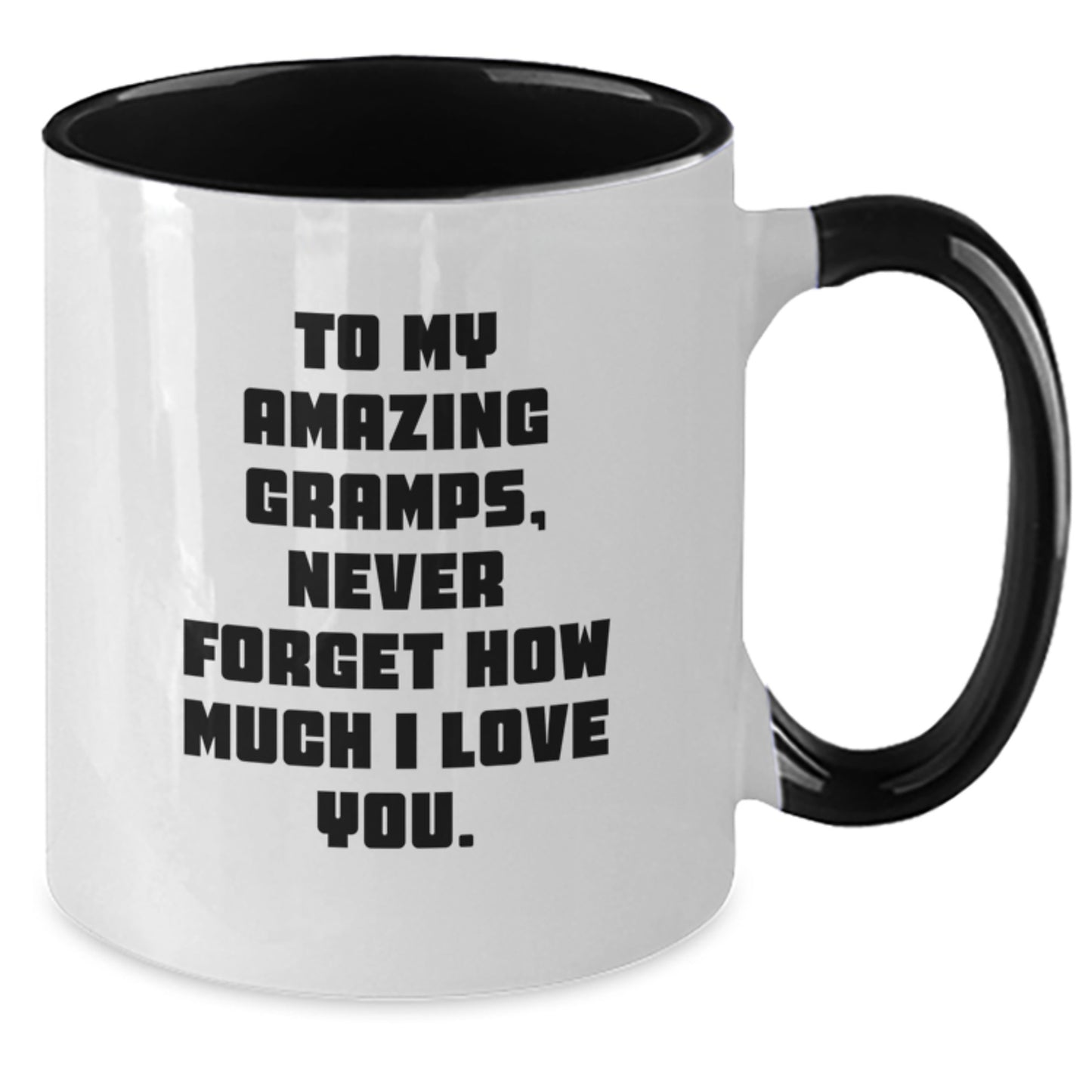Funny Gramps Gifts from Family, Unique Two Tone Coffee Mugs for Gramps, Christmas Inspiration for Him - Additional