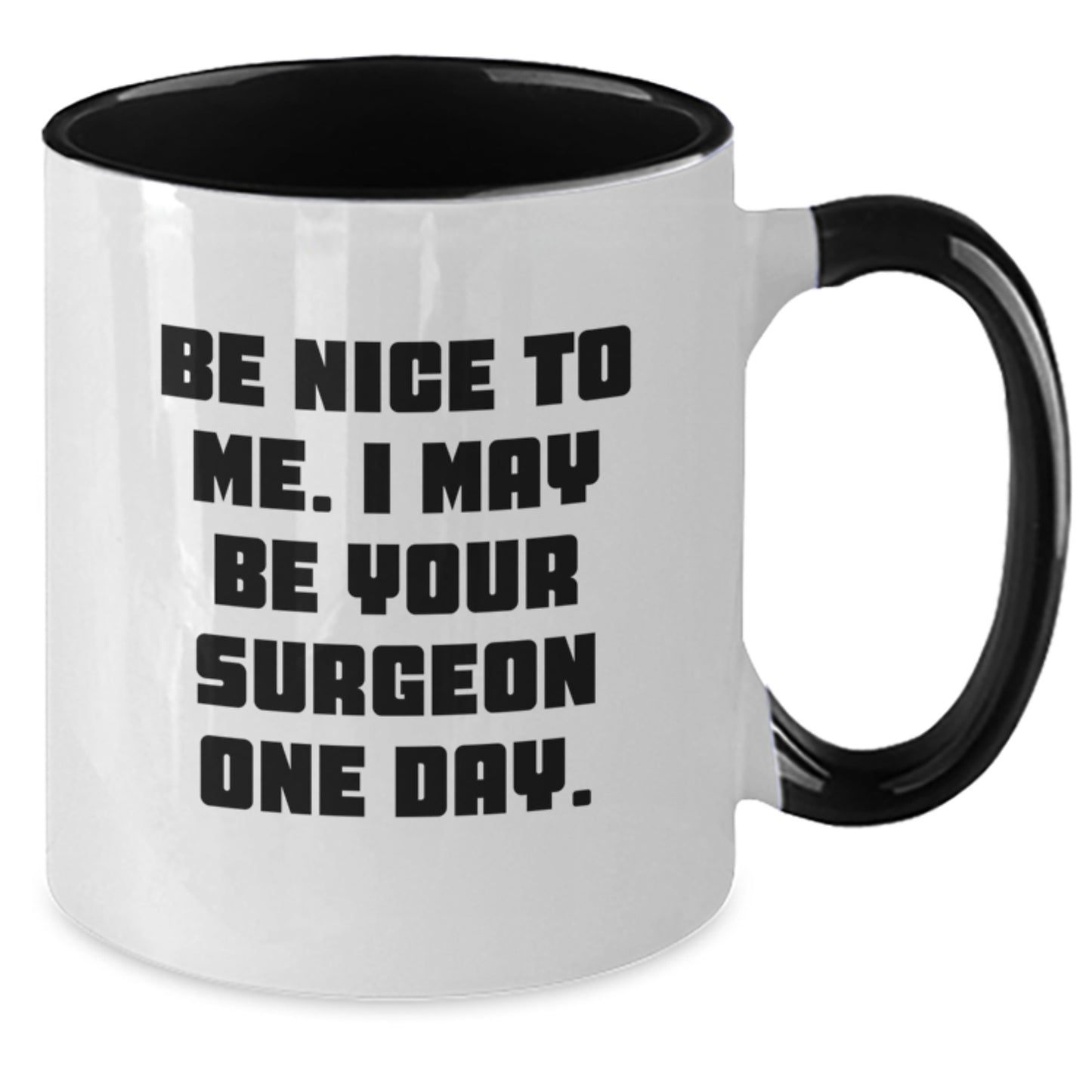 Funny Surgeon Gifts from Men - Two Tone Coffee Mug with Inspirational Quote, Perfect for Christmas Unique Gifts for Surgeons, Doctors, and Medical Professionals - Additional