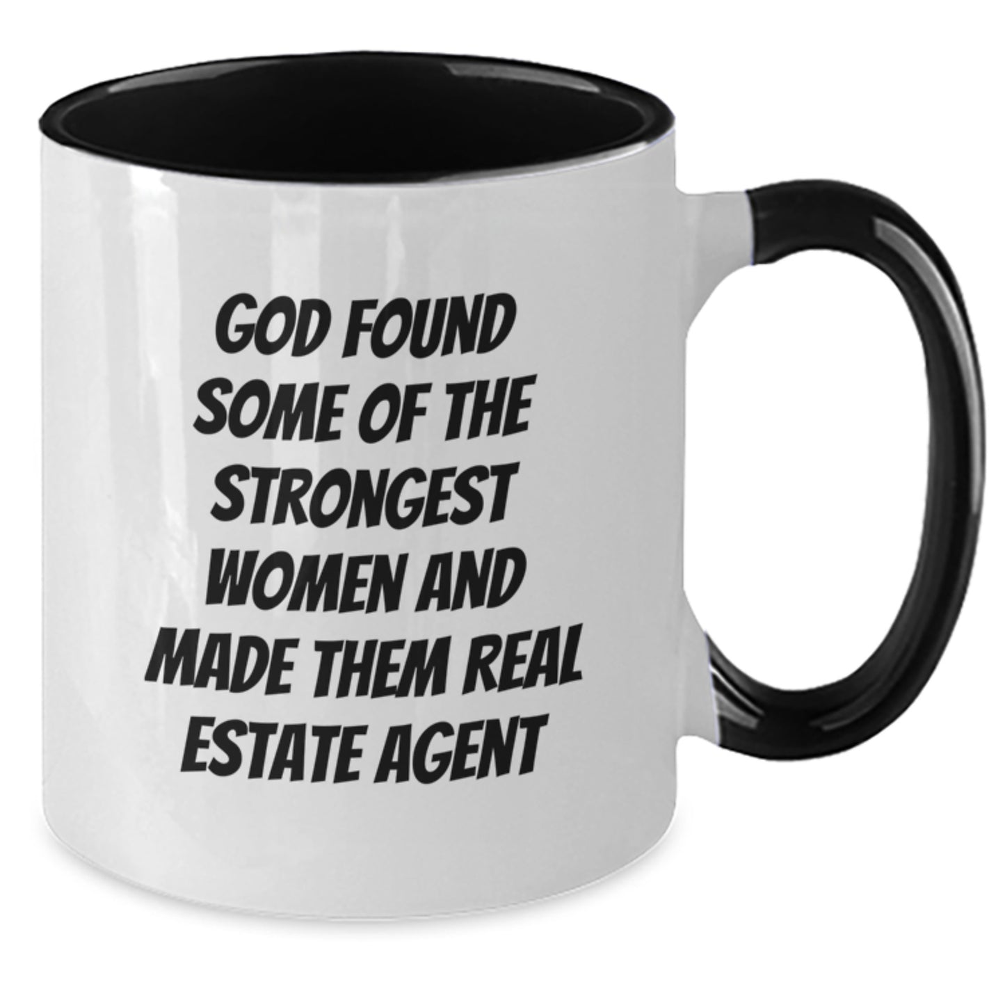 Funny Gifts from Women for Real Estate Agent Friends - Two Tone Coffee Mug with Real Estate Quote - Additional