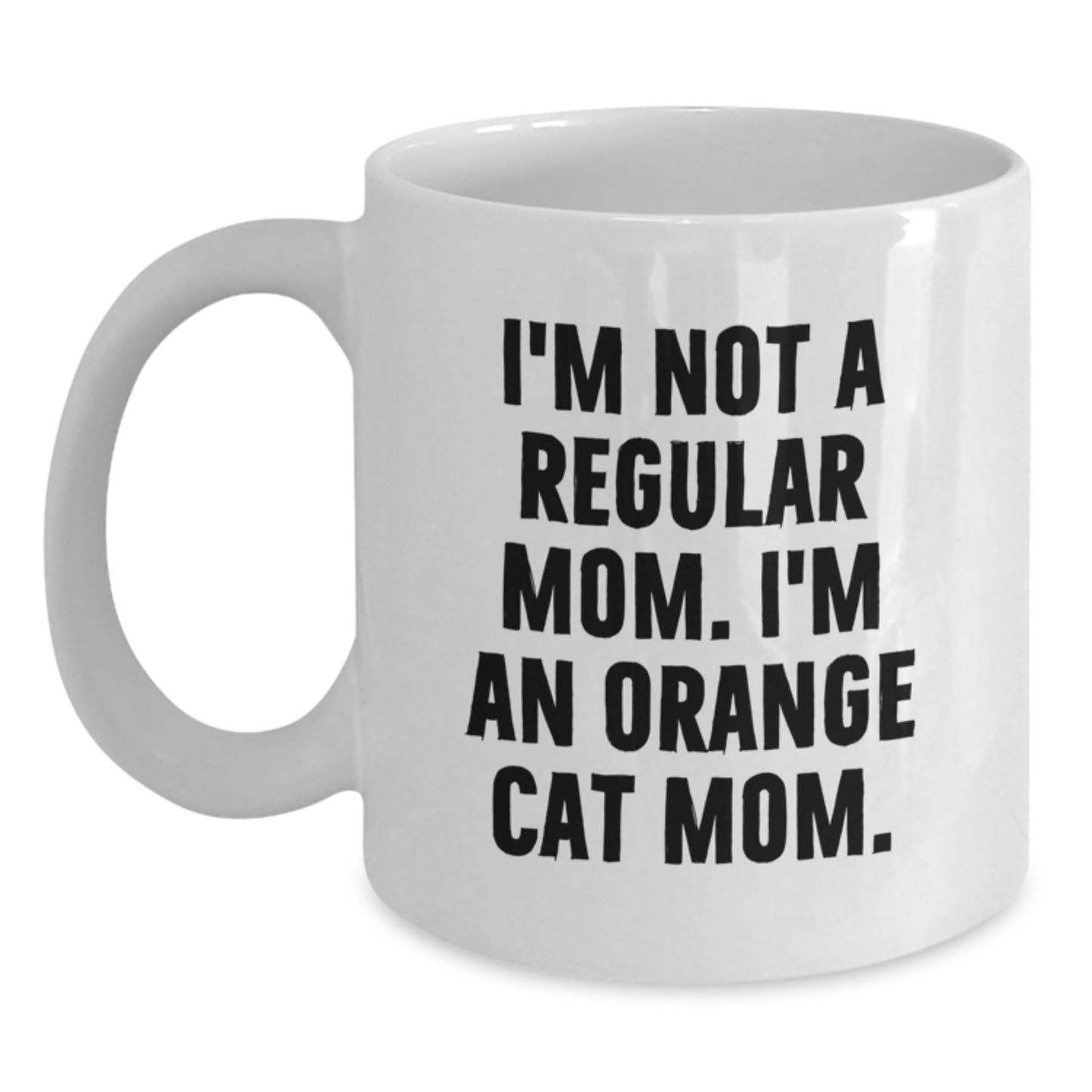 Funny Orange Cat Mom Gifts from Friends for Orange Cat Lovers on Birthday Unique Orange Cat Mug - Main