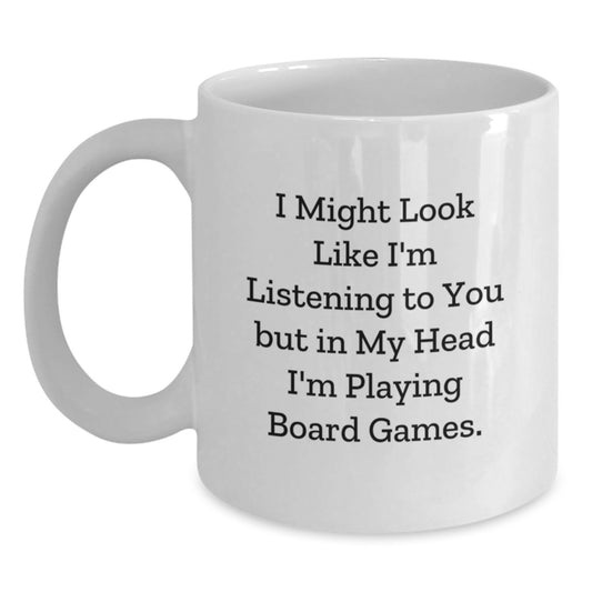 Funny Board Games Enthusiasts Gifts from Friends and Family, Inspirational White Coffee Mug for Board Games Lovers, Birthday Unique Gifts - Main