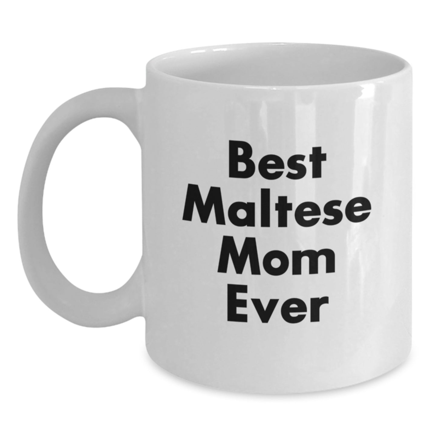 Funny Maltese Dog Mom Gifts from Friends for Maltese Dog Lovers - White Coffee Mug - Main