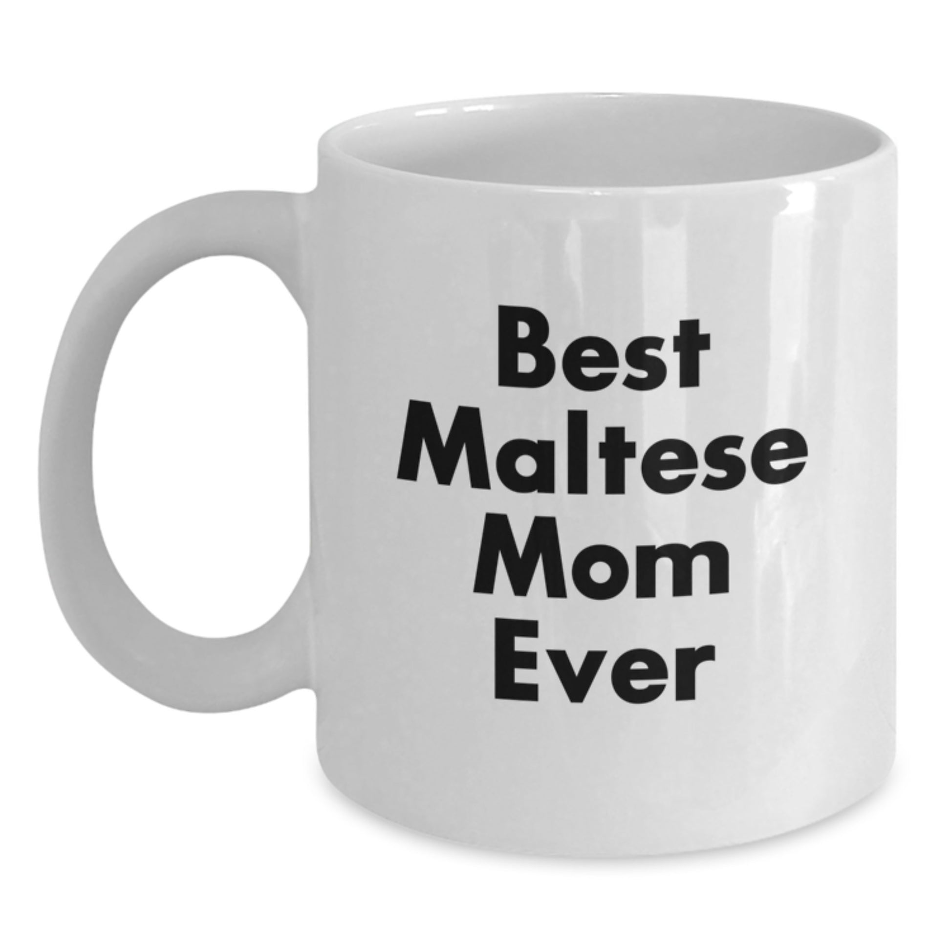 Funny Maltese Dog Mom Gifts from Friends for Maltese Dog Lovers - White Coffee Mug - Main