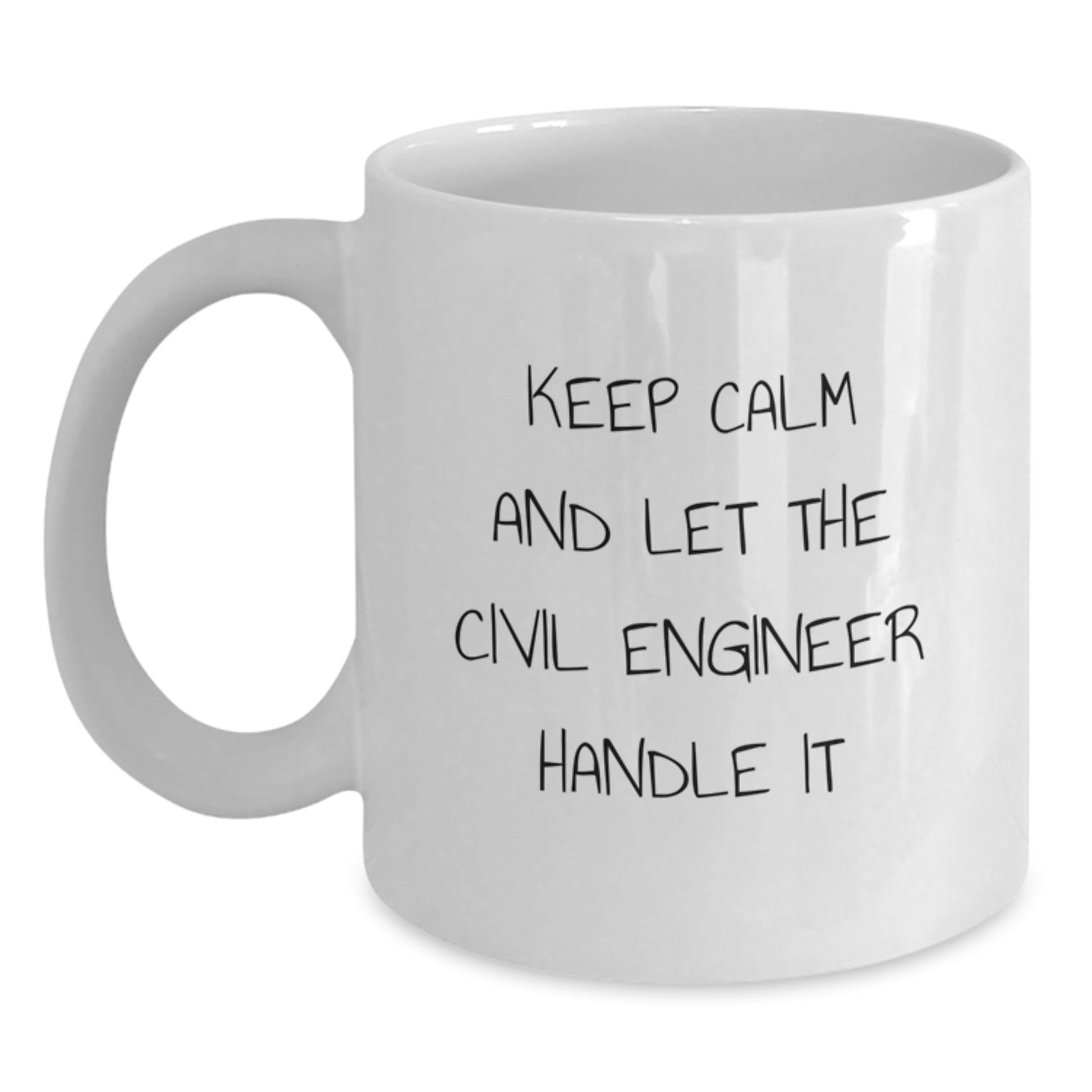 Civil Engineer Gifts, Funny White Coffee Mugs, Christmas Unique Presents, Gifts from Friends, Gifts for Civil Engineer Men - Main