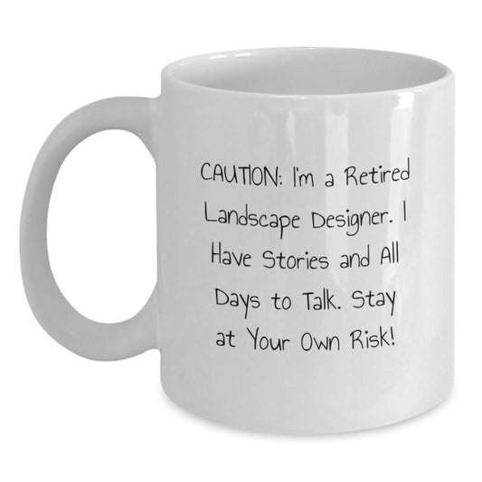 Landscape Designer Gifts, Funny Quote, White Coffee Mug, Birthday Unique Gifts from Family to Friends, Carefully Handcrafted for Landscape Designer - Main