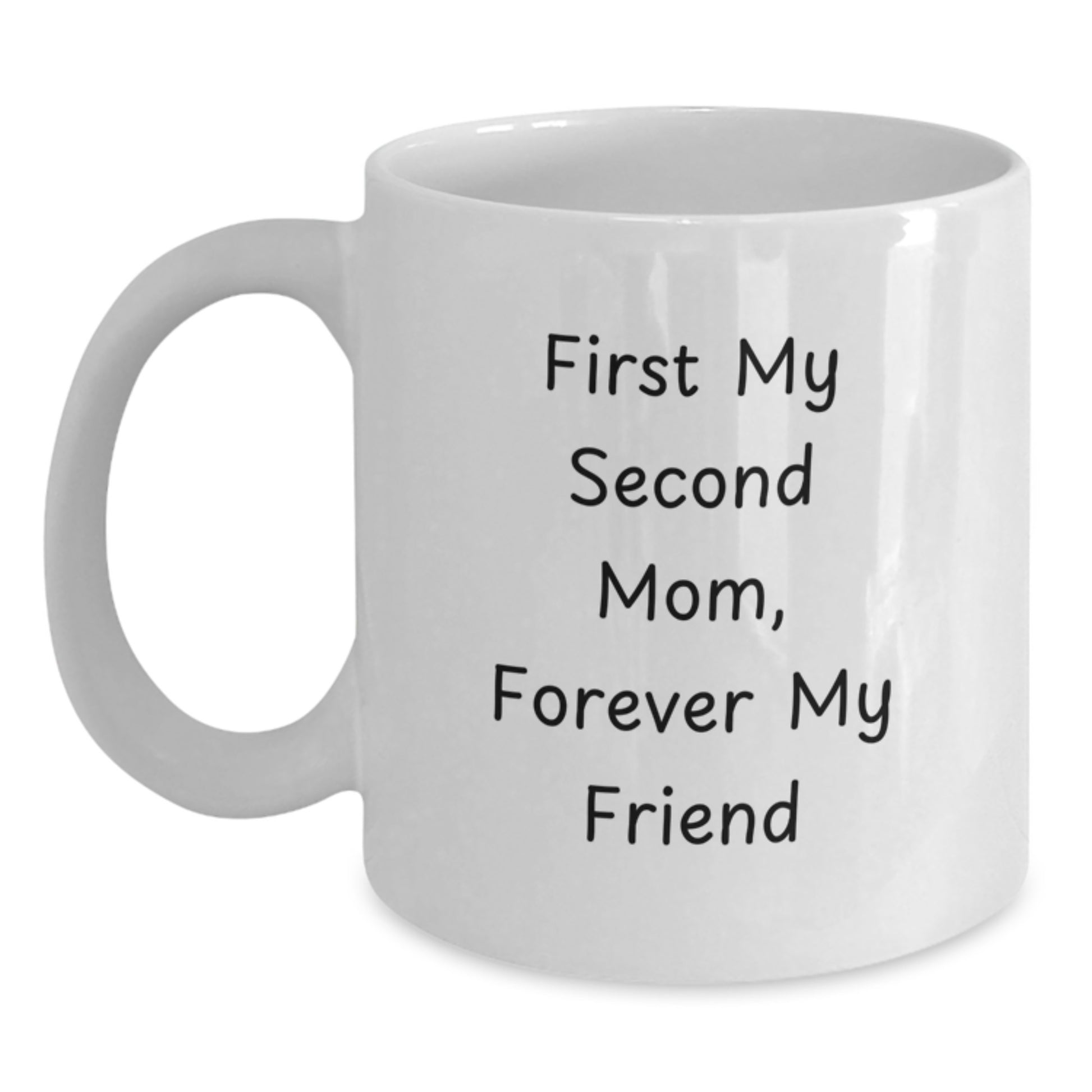 Second Mom White Coffee Mug, Funny Quote Gifts from Women for Second Mom on Christmas Unique Gifts - Main