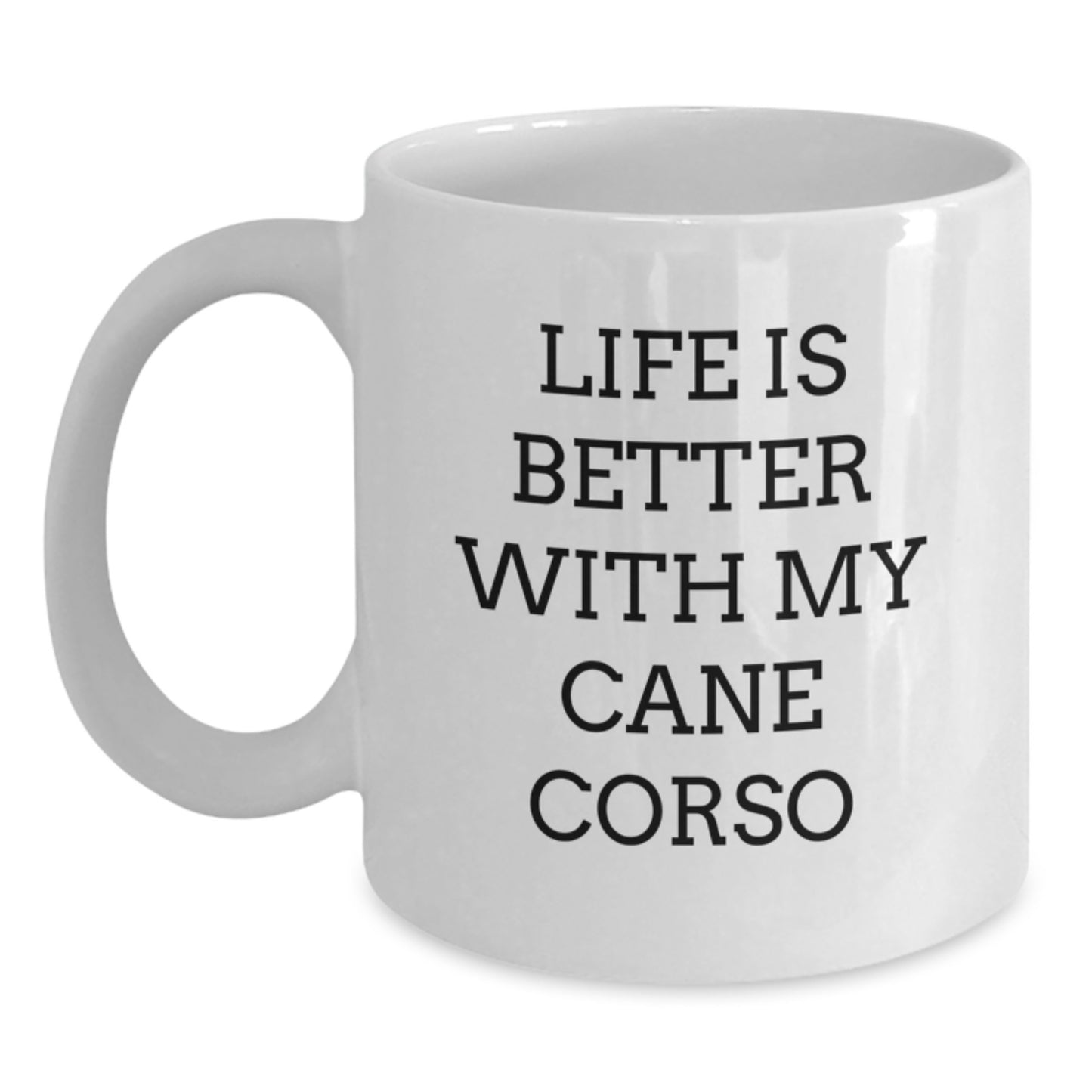 Cute Cane Corso Dog Lover Gifts, Funny White Coffee Mug for Cane Corso Dog Enthusiasts, Birthday Unique Gifts from Friends, Coworkers, Family - Main