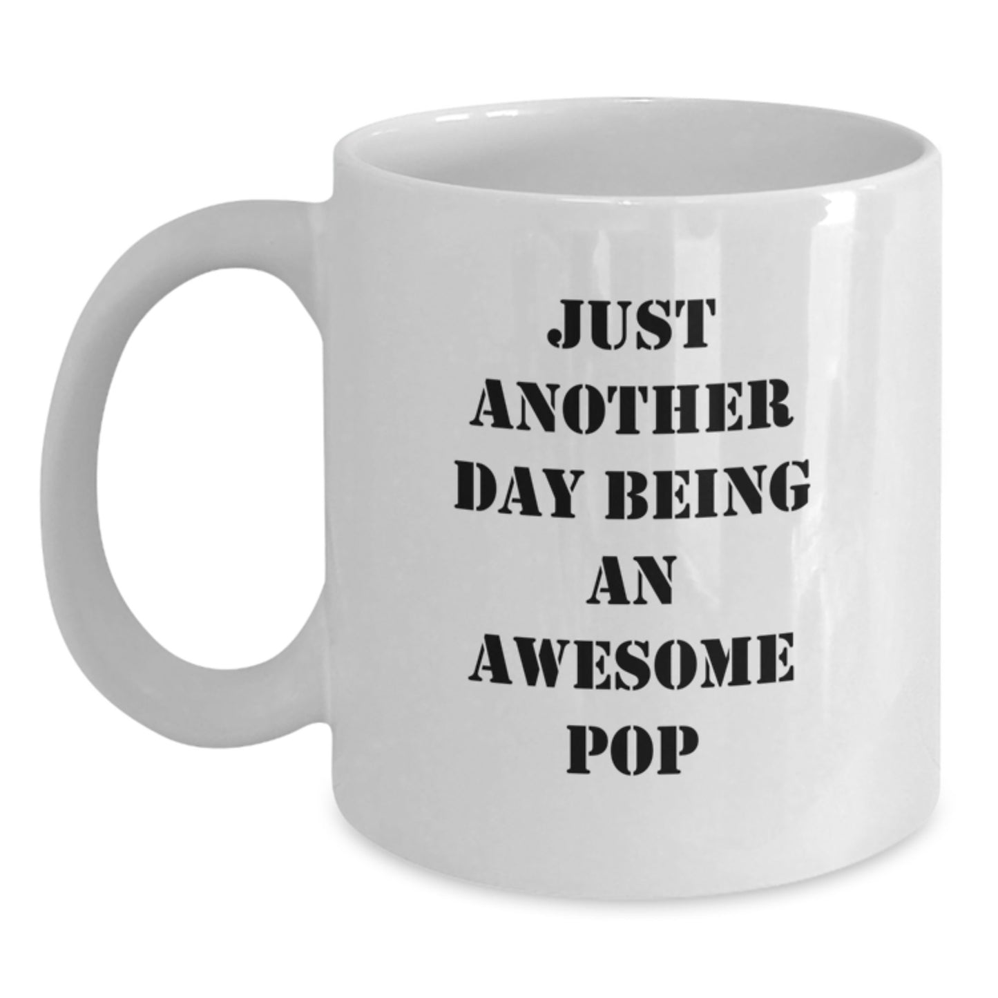 Funny Pop Culture Lovers White Coffee Mug, Gifts from Friends for Awesome Pop, Birthday Unique Gifts - Main