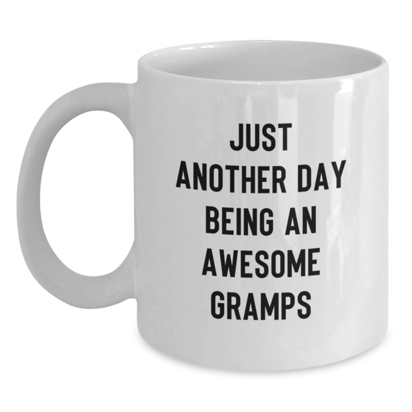 Funny Gramps Gifts, White Coffee Mug with Inspirational Quote, Birthday Unique Gifts from Men to Gramps, Gifts for Awesome Gramps - Main