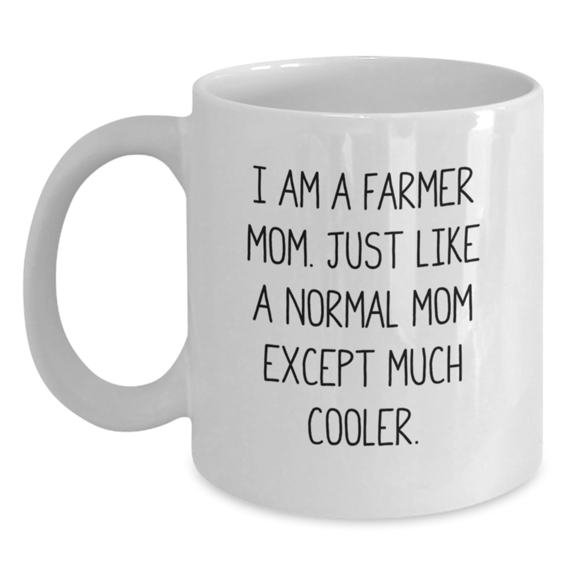 Funny Farmer White Coffee Mug Gifts from Family, Farmer Mom Gifts for Him, Women, Friends, Coworkers during Christmas Unique Occasions - Main