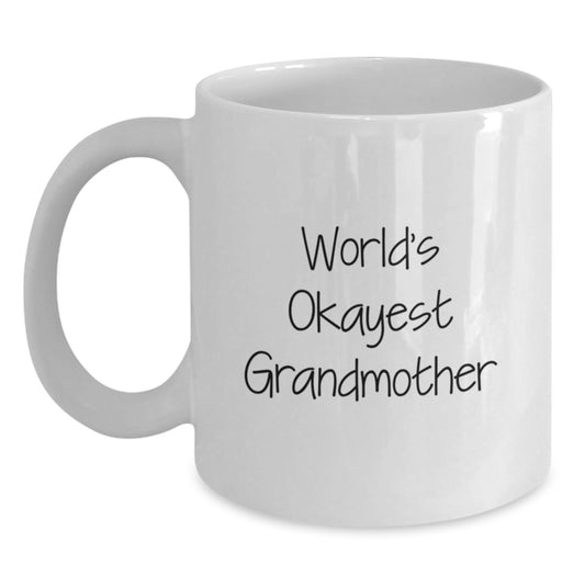 Funny Grandmother Gifts from Men to Women, White Coffee Mug, Christmas Unique Gifts - Main