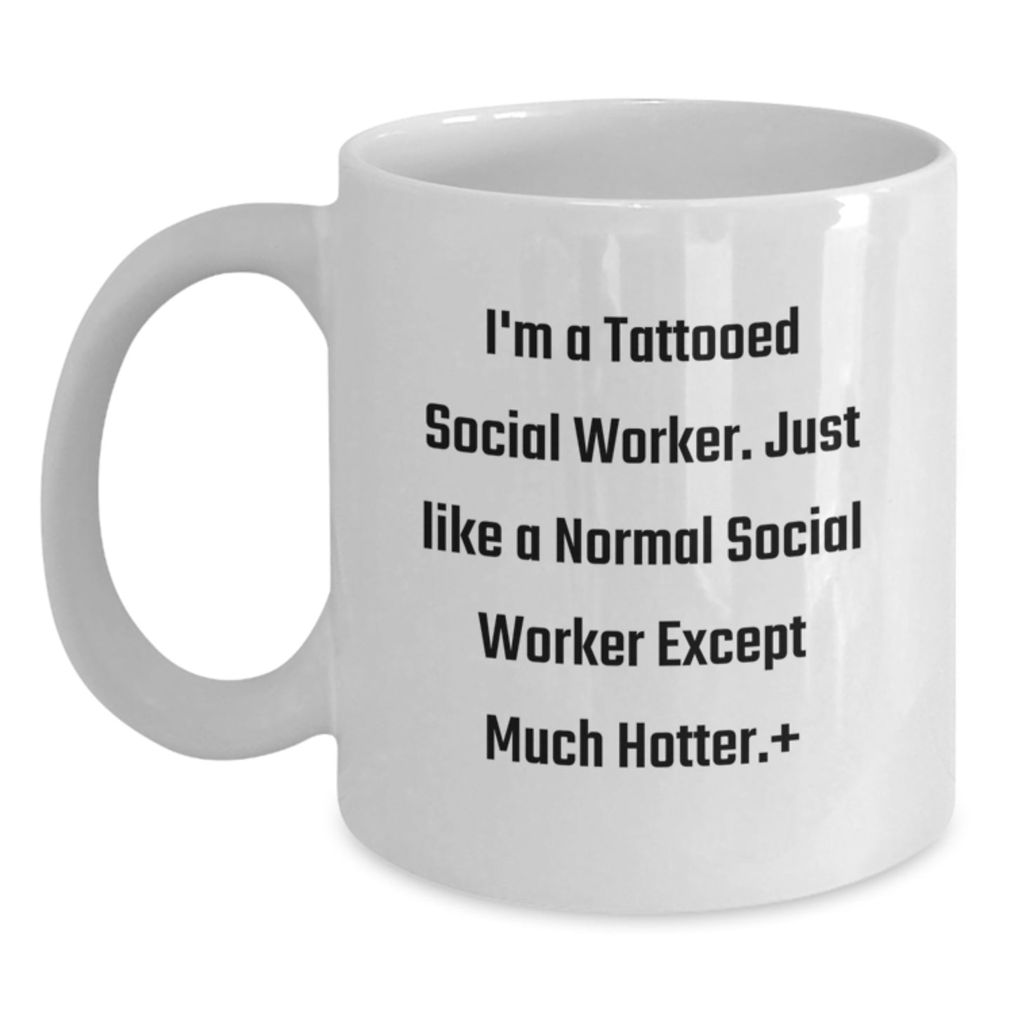 Funny Social Worker Christmas Unique Gifts from Friends to Social Workers - White Coffee Mug - Social Worker Humor - Main