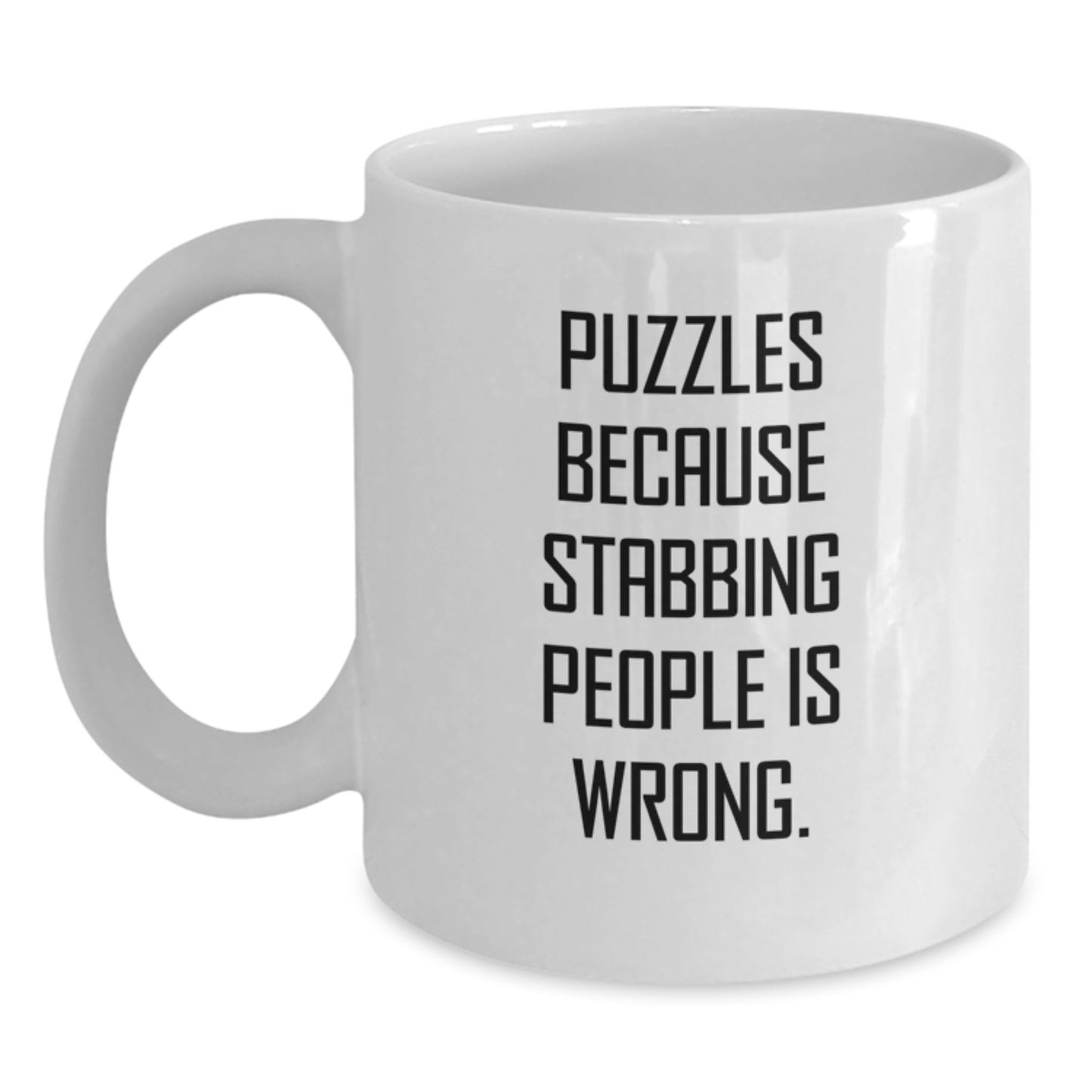 Funny Puzzles Gifts for Men Funny White Coffee Mug, Puzzles Lover, Christmas Unique Gifts from Friends - Main