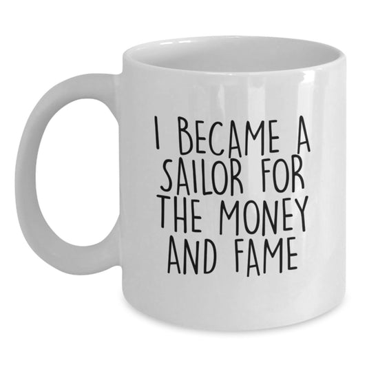 Sailor Inspired White Coffee Mug Gifts from Friends for Men Merry Christmas Unique Present - Main