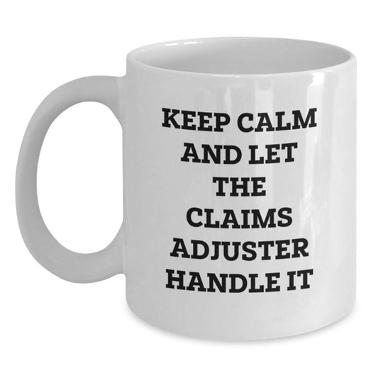 Funny Claims Adjuster Mugs Gifts from Friends and Family for Christmas - Main