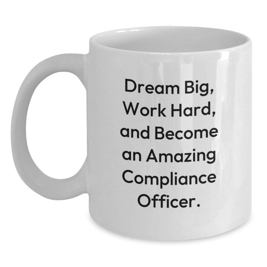 Compliance Officer Gifts, Funny Quote White Coffee Mugs, Birthday Unique Gifts from Friends, Amazing Compliance Officer Coffee Mug - Main