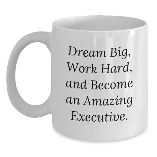Funny Executive White Coffee Mugs Gifts for Executive Friends and Coworkers Christmas Unique Presents from Friends - Main