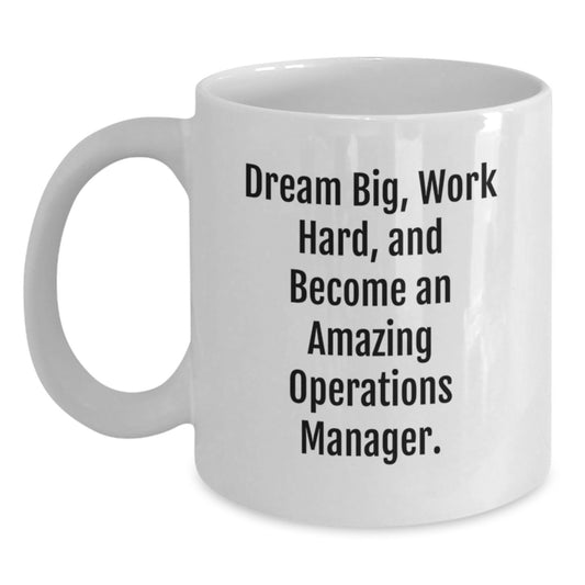 Funny Quote Gifts from Friends to Operations Manager with White Coffee Mug, Christmas Unique Gifts for Him, Her, Coworkers, Family - Main