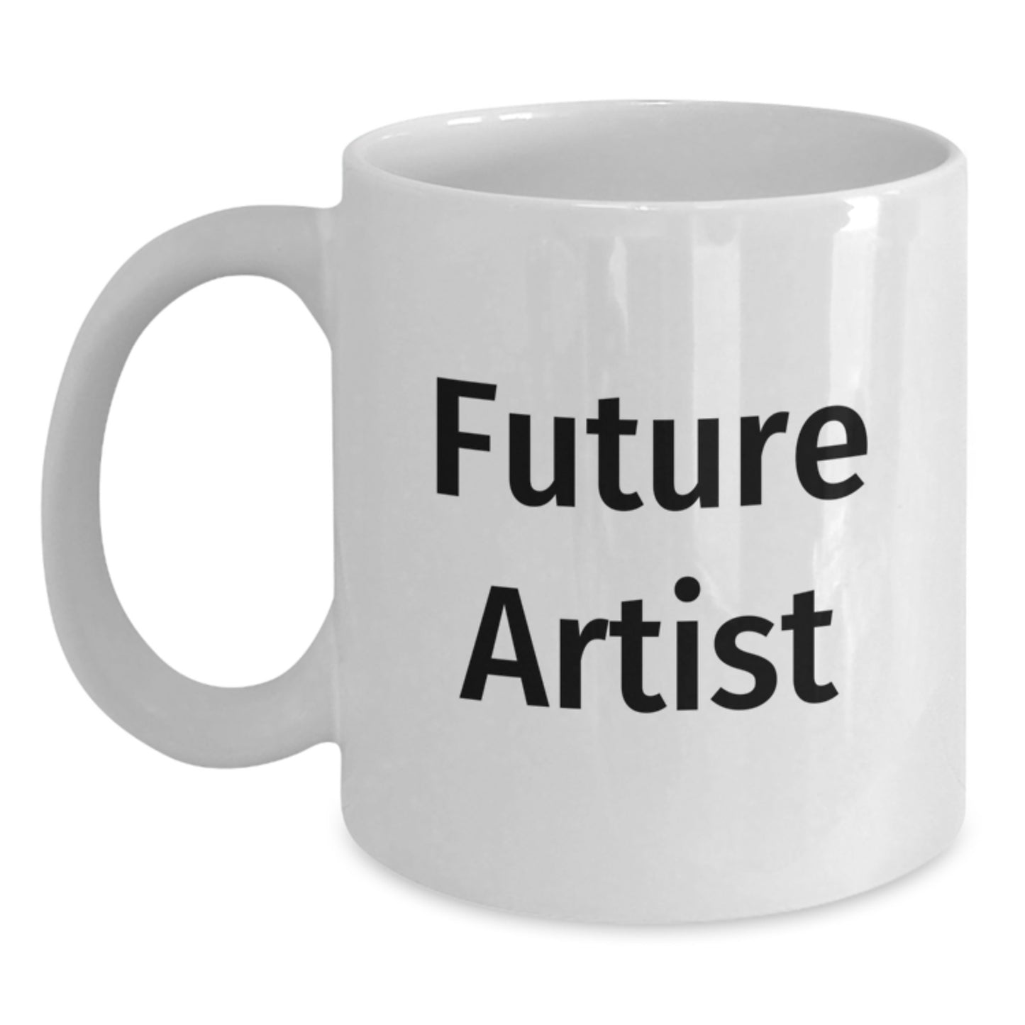 Funny Future Artist Gifts for Men, Women, Friends, Coworkers - 'Future Artist' White Coffee Mug for Graduation Unique Gifts from Family - Main
