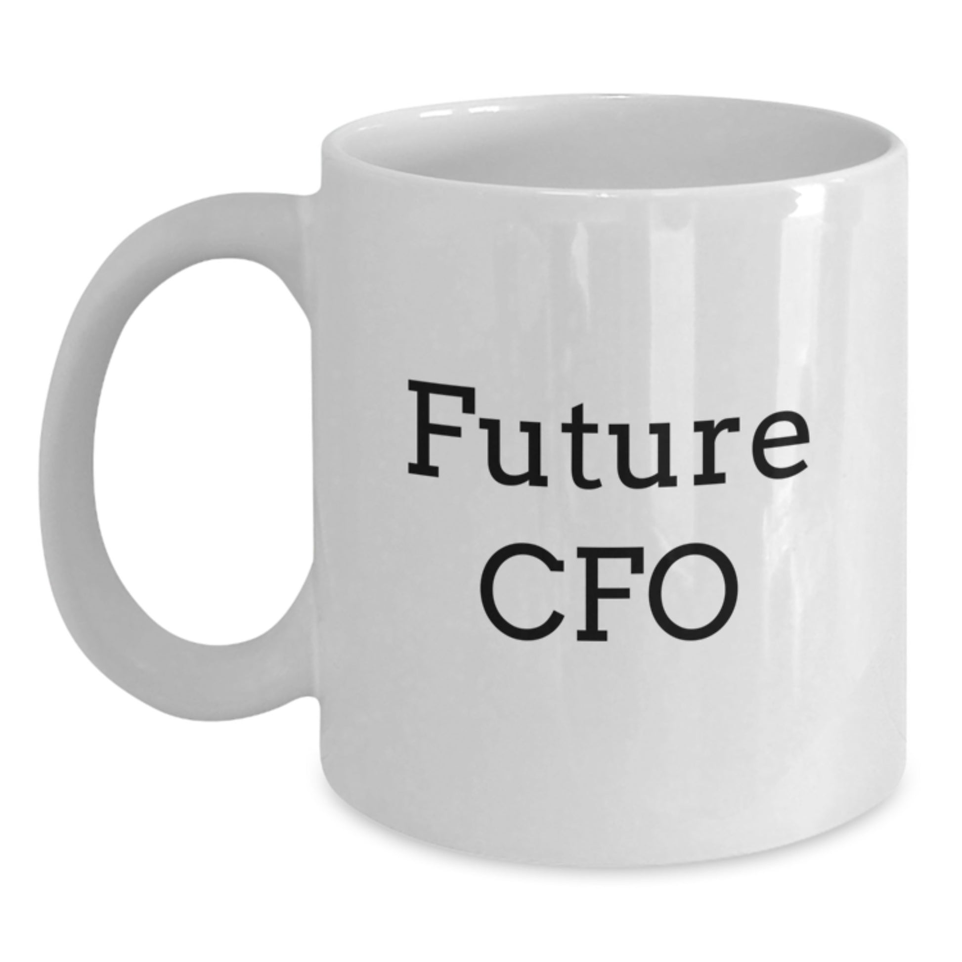 Funny CFO Gifts from Friends for Birthday Unique CFO White Coffee Mugs, Future CFO Humor, White Coffee Mug for CFO, Funny Quote 'You're Future CFO, You're Doing Great!' - Main