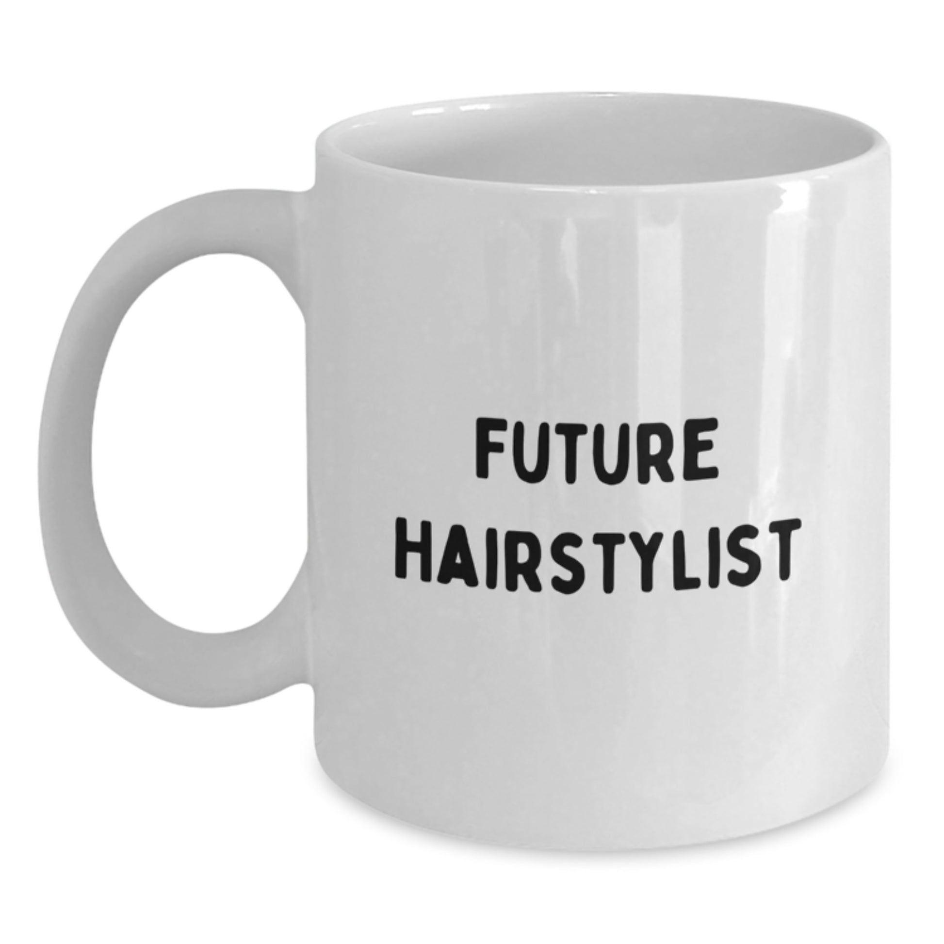Funny Hairstylist Gifts from Friends for Future Hairstylist Birthday Unique White Coffee Mugs, Inspirational Quote 'You're a Cut Above the Rest', 11oz or 15oz Capacity, Microwave and Dishwasher Safe - Main