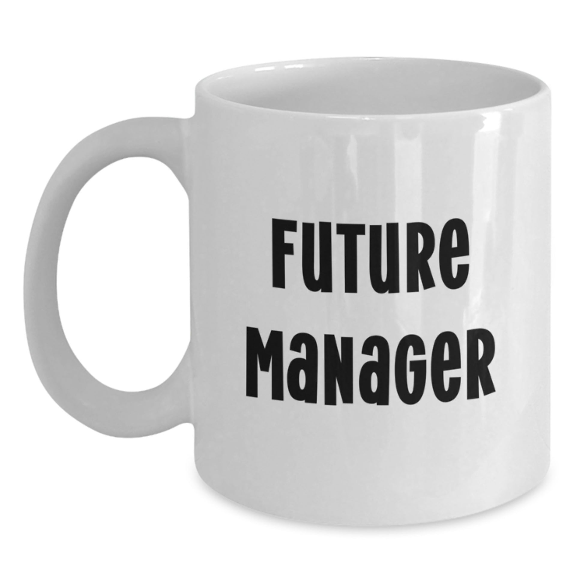 Funny Future Manager Gift Ideas White Coffee Mug for Birthday from Friends to Coworkers - Main