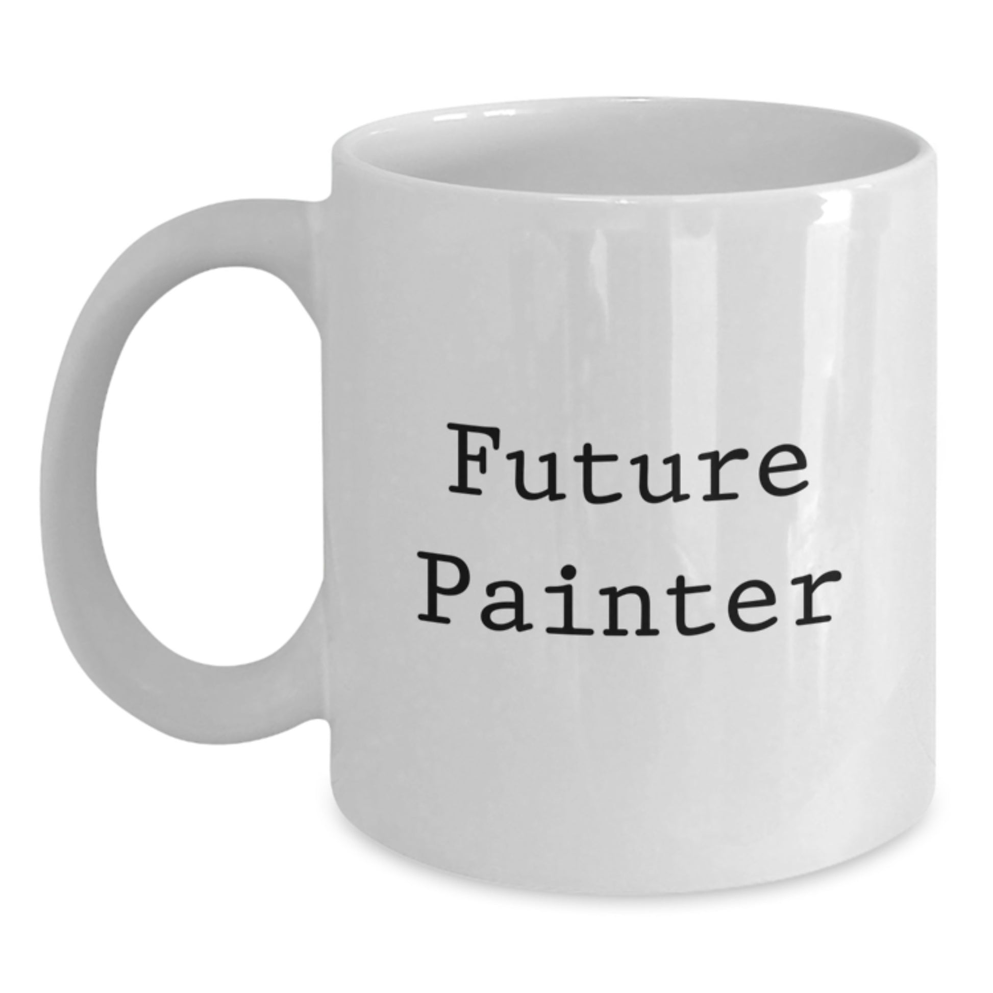 Future Painter, Funny Gift from Friends, White Coffee Mug for Graduation, 'Future Painter' - Main