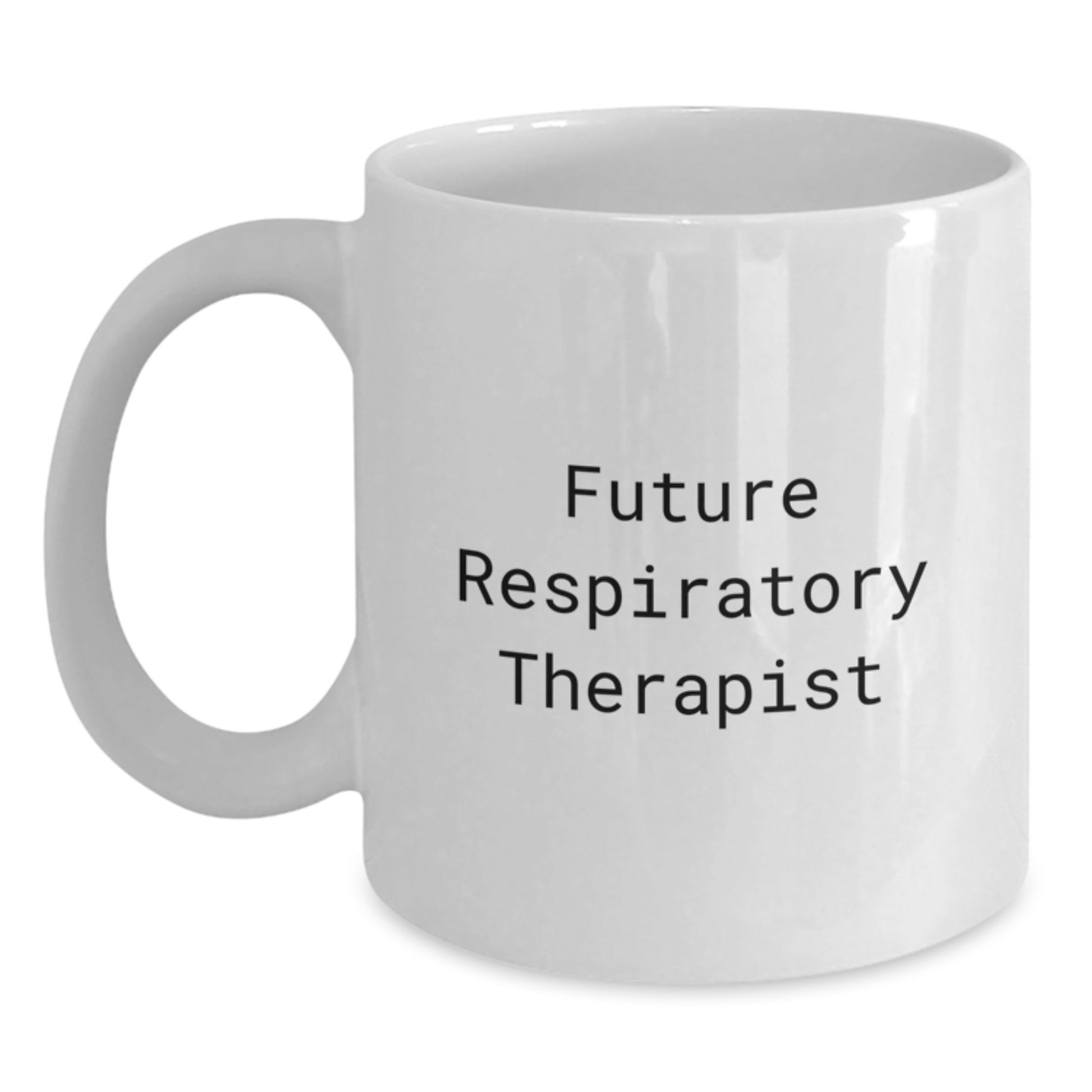 Funny Inspirational Gifts from Friends for Future Respiratory Therapist Birthday Unique Gifts, White Coffee Mug, 'You're a Breath of Fresh Air' - Main