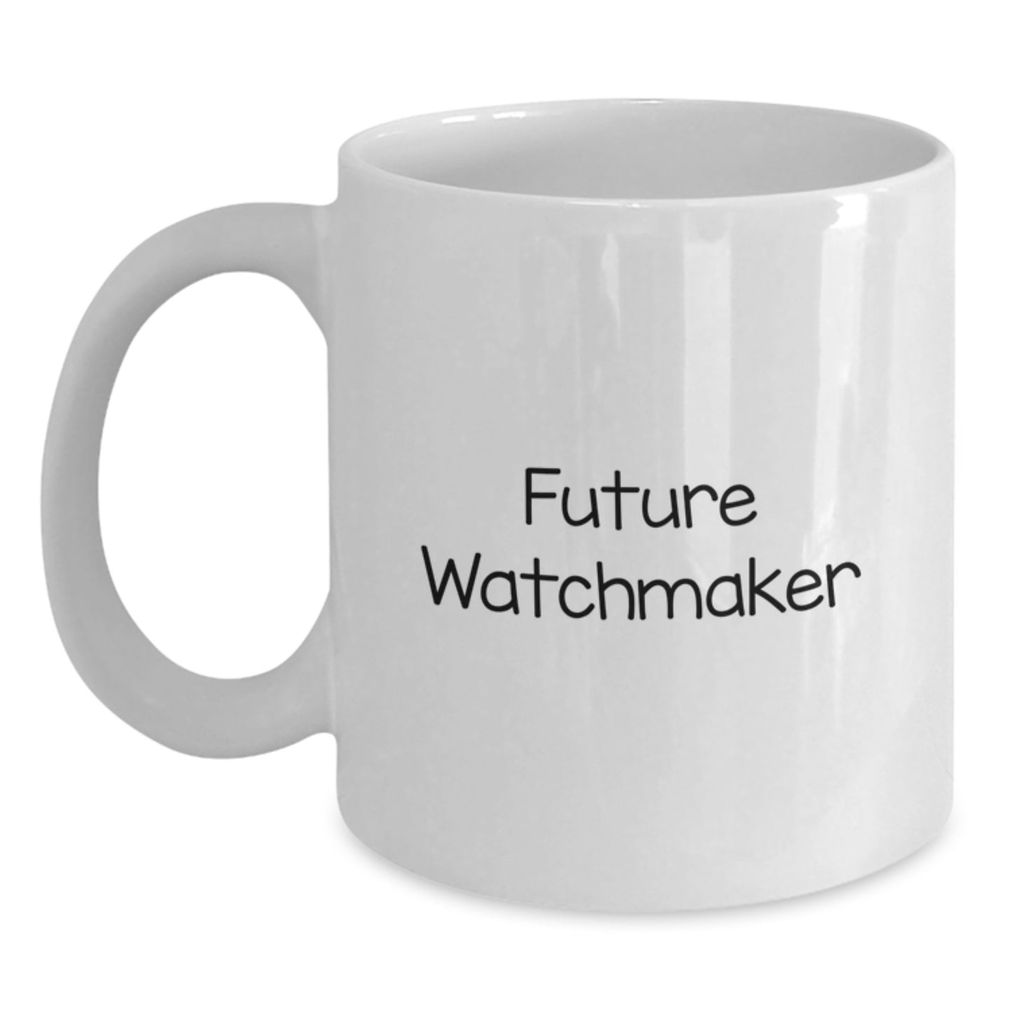 Future Watchmaker White Coffee Mug Gifts from Men to Watchmaker Friends - Funny Quote for Christmas Unique Gifts - Main